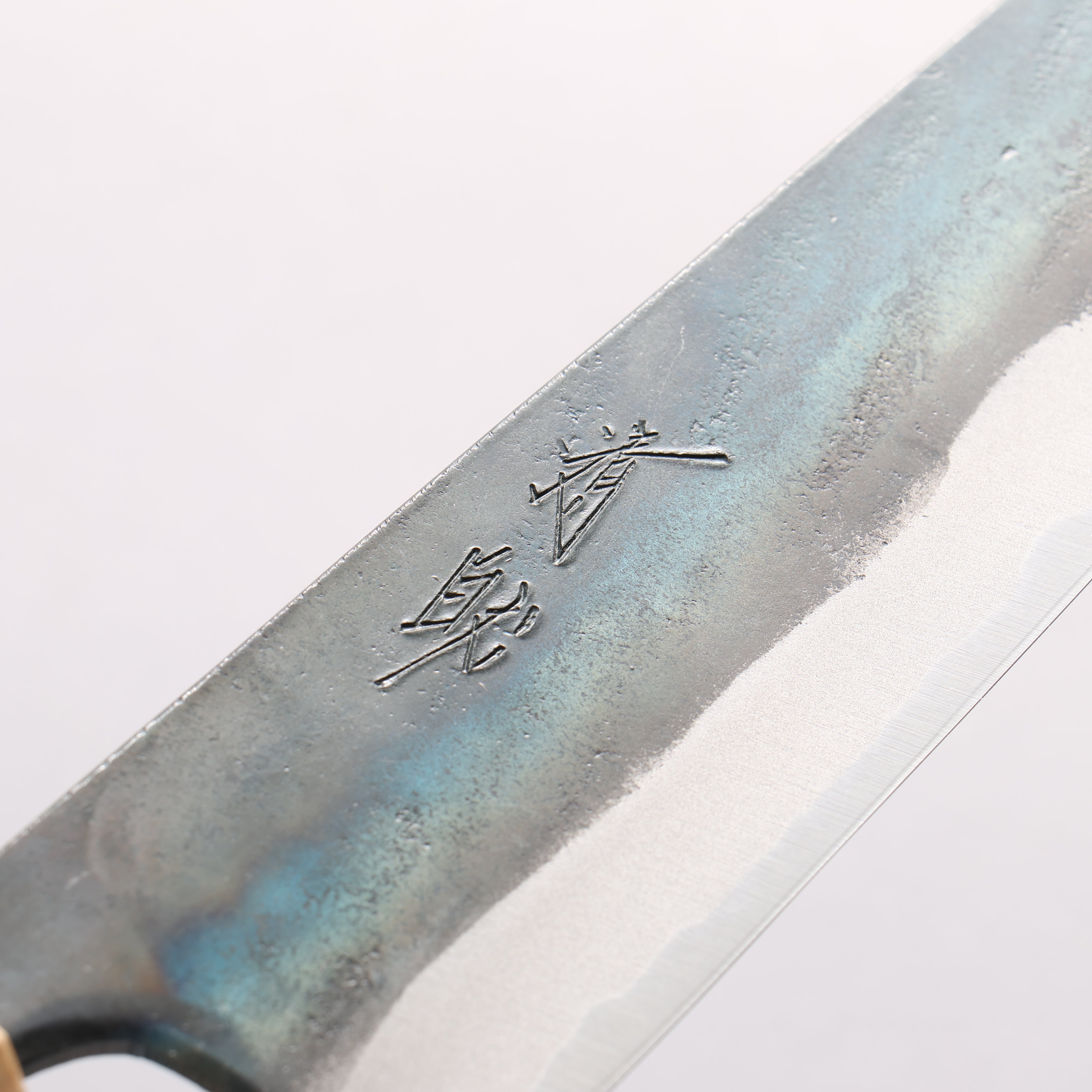 清助 超級青鋼 黑打 切付牛刀 210mm 紫檀木（口輪：樫） 握把