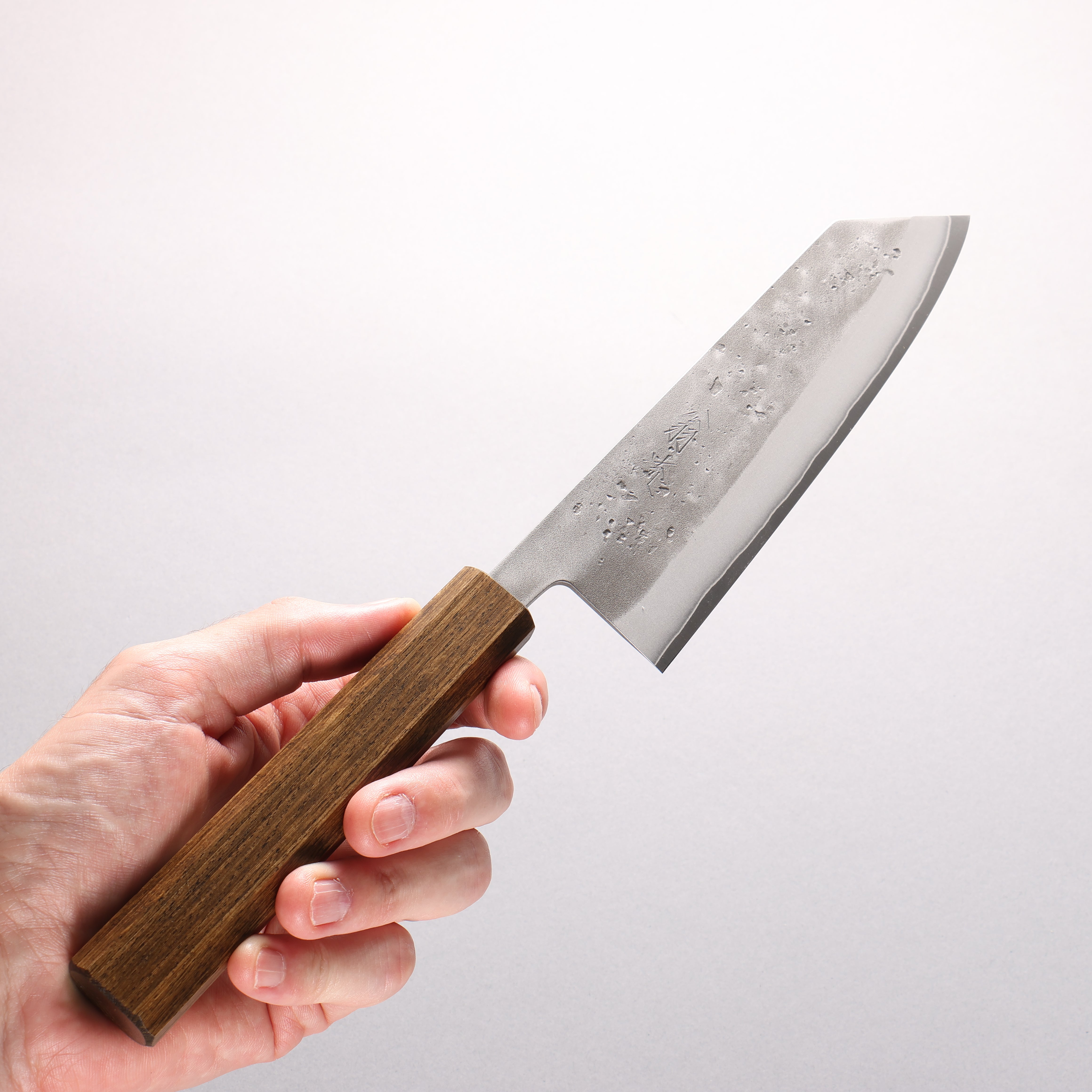 翁流 SLD 鋼 梨地 文化刀 170mm 櫧木（煙黑） 握把