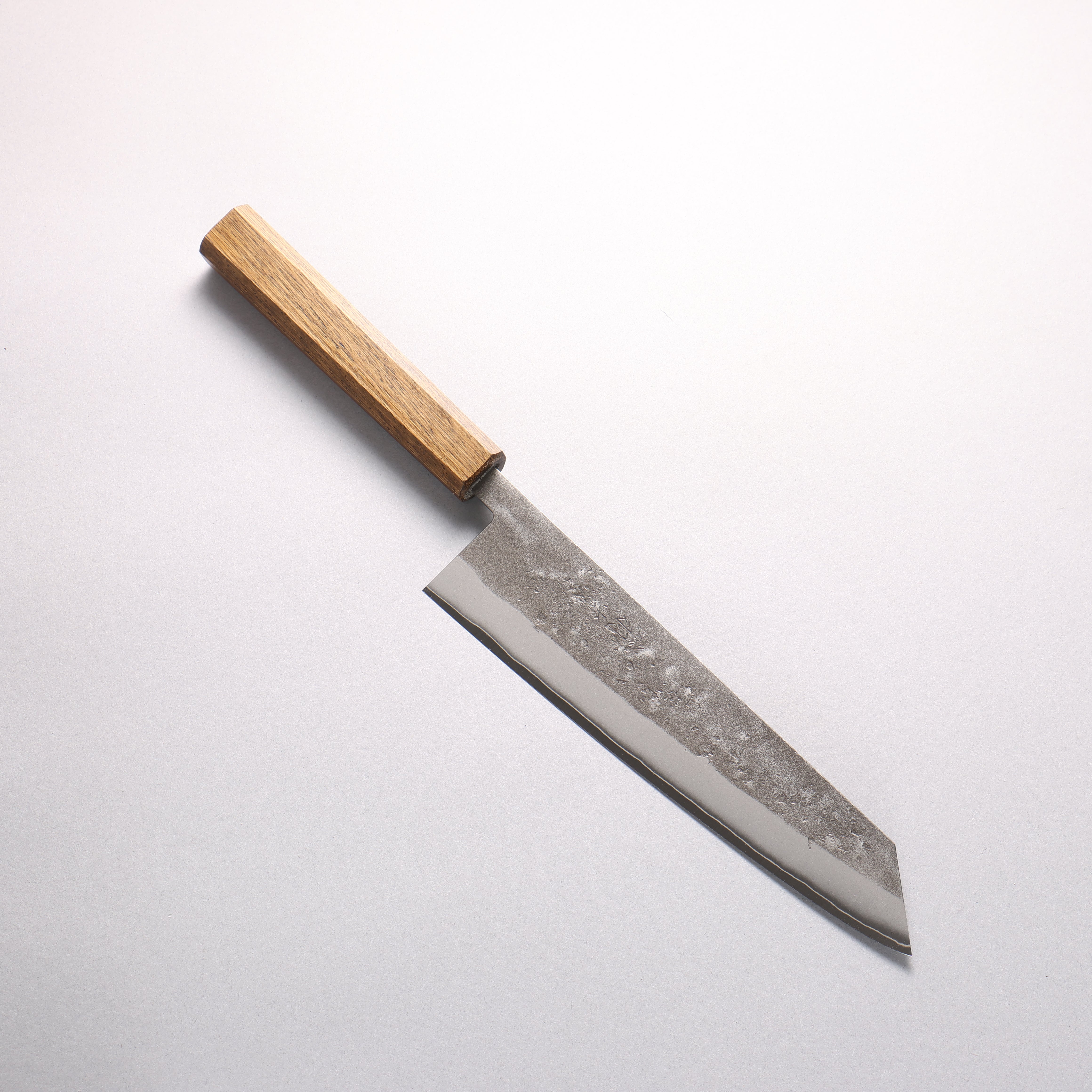 翁流 SLD 鋼 梨地 切付牛刀 200mm 櫧木（煙黑） 握把