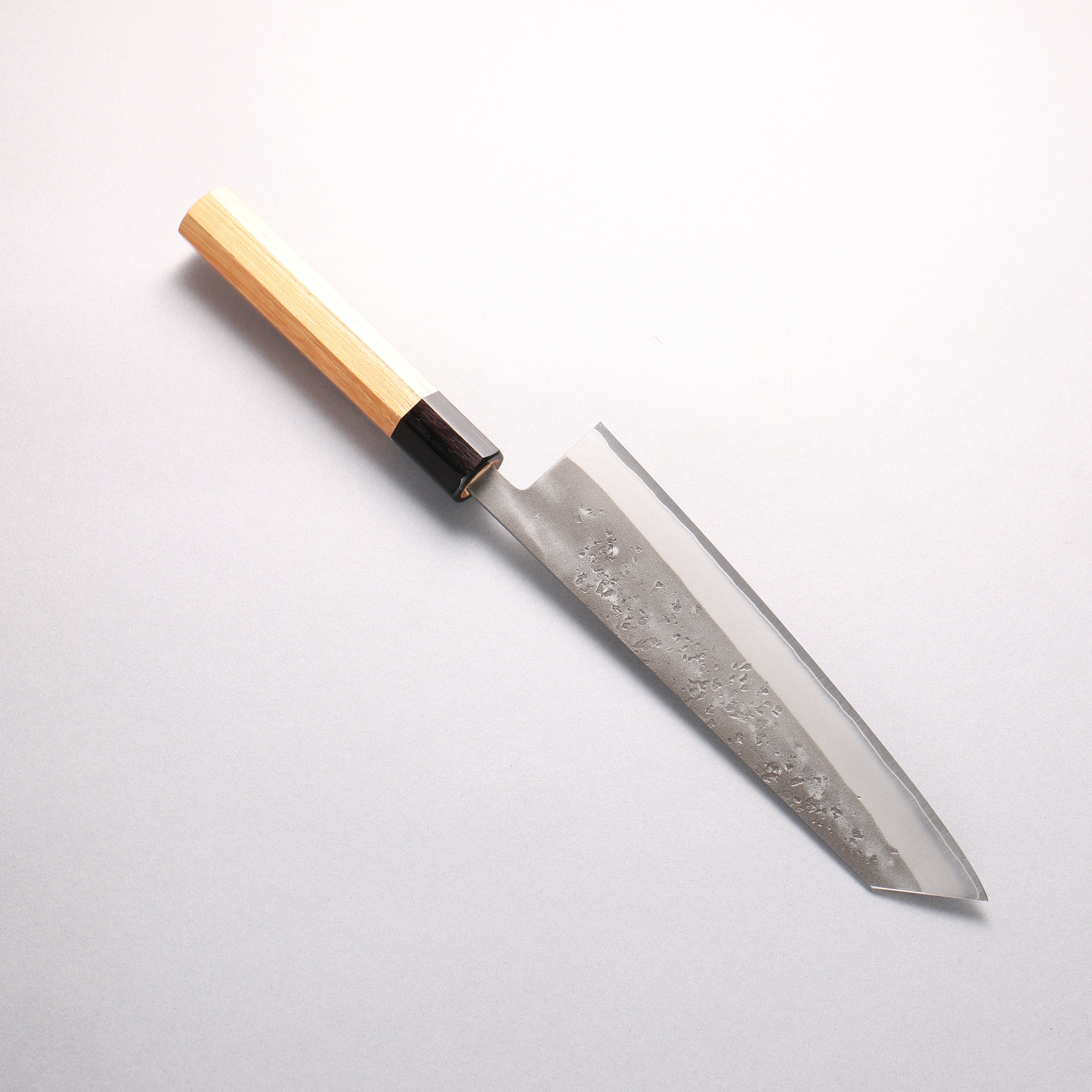 翁流 SLD 鋼 梨地 切付牛刀 200mm 欅木（口輪：綠色合板） 握把
