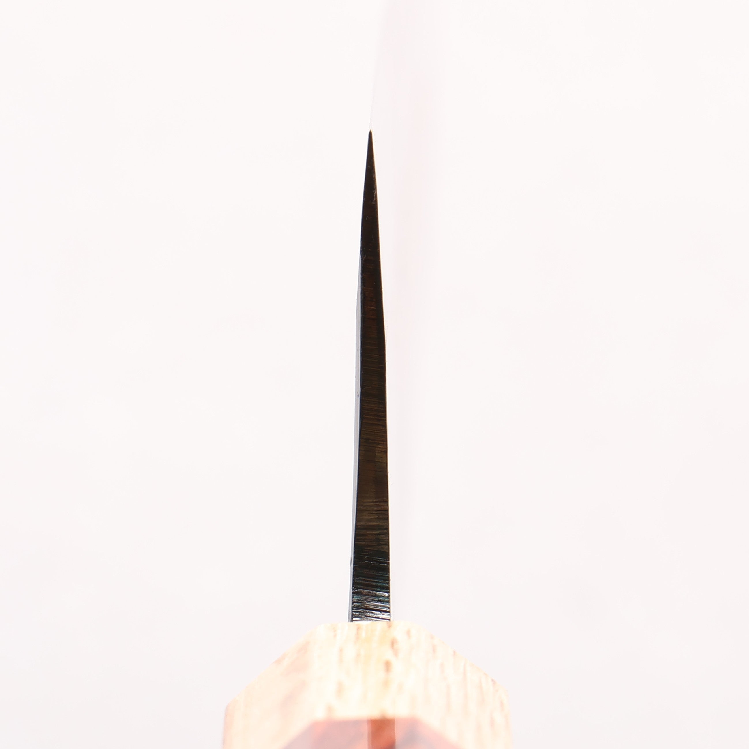 清助 青鋼一號 黑打 切付牛刀 240mm 紫檀木（口輪：樫） 握把