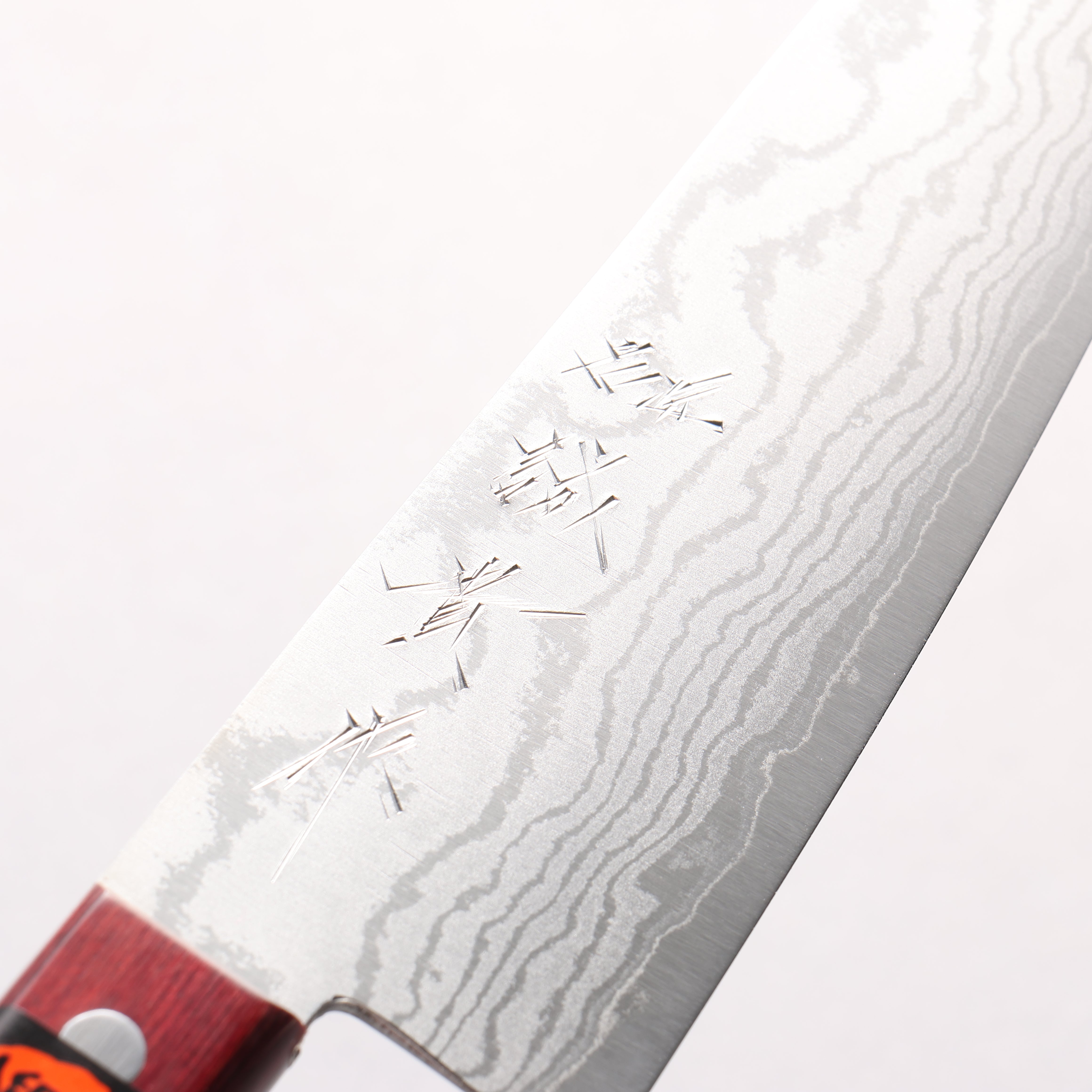 田中 誠貴 VG10 17層 大馬士革紋 三德刀 165mm 紅合成木 握把 - 清助刃物
