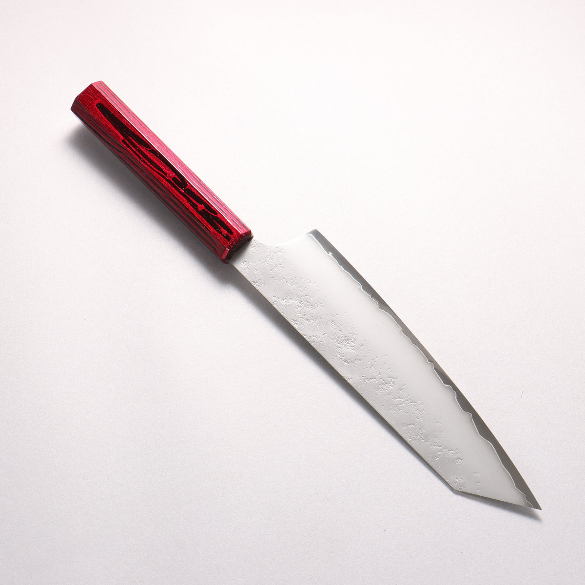 堺 孝行 彩煌 VG10 梨地 劍型牛刀 190mm 亮紅漆色 握把 - 清助刃物