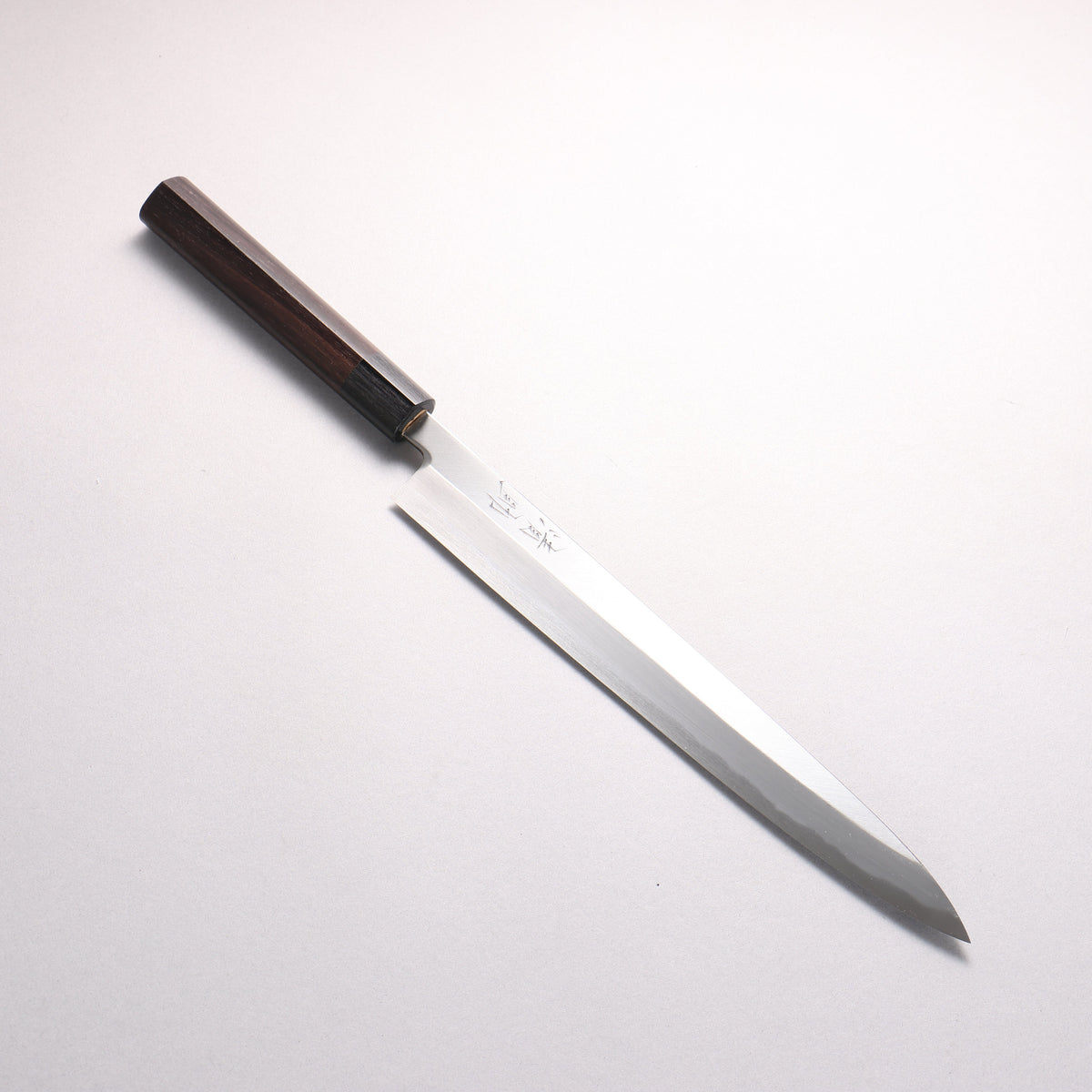 清助 白鋼 霞研 柳刃 270mm 紫檀木 握把 - 清助刃物