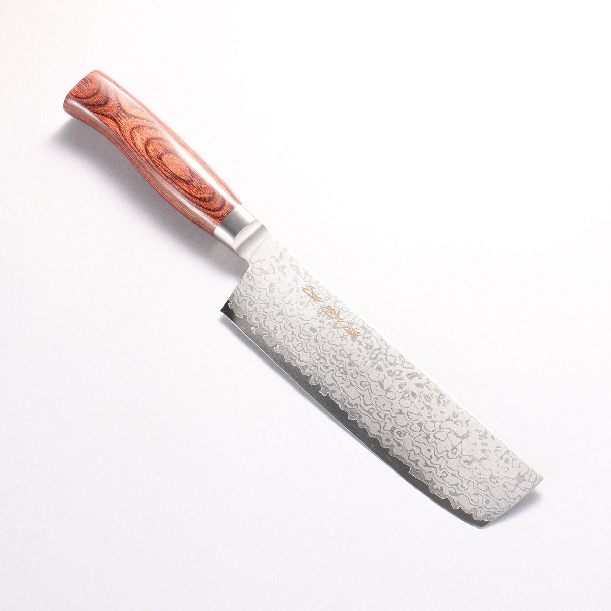 堺 菊守 VG10 17層大馬士革紋 菜切 165mm 紅合成木 握把