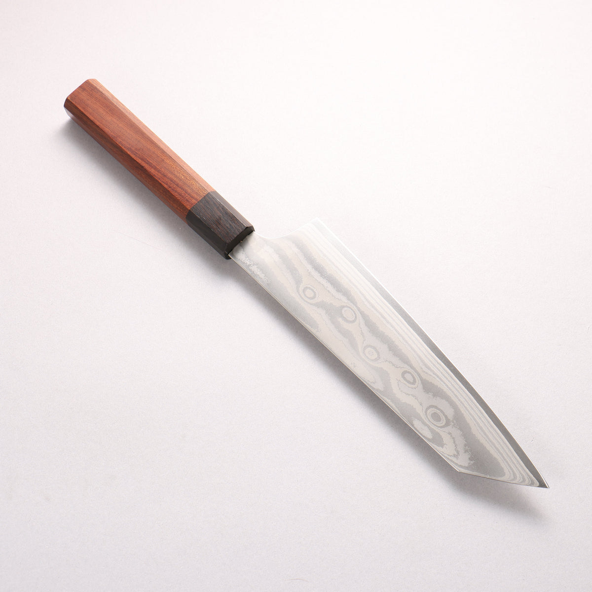 堺 孝行 大廚系列 波紋 Böhler SP 鋼 45層大馬士革紋 劍型牛刀 190mm 紫檀木（口輪：黑合成木） 握把