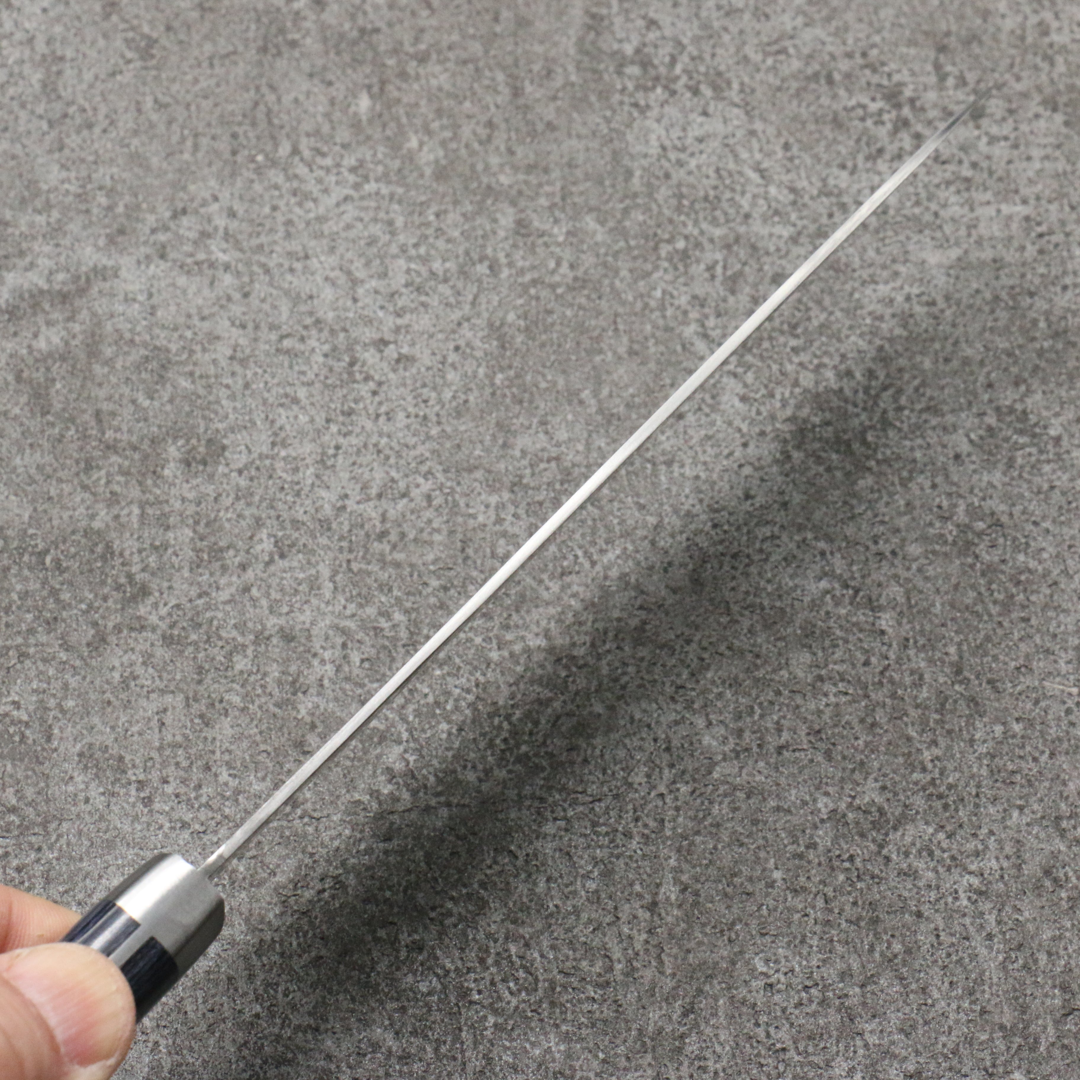 訓平 彩流 VG10 大馬士革紋 牛刀 180mm 深藍色合成木 握把 - 清助刃物