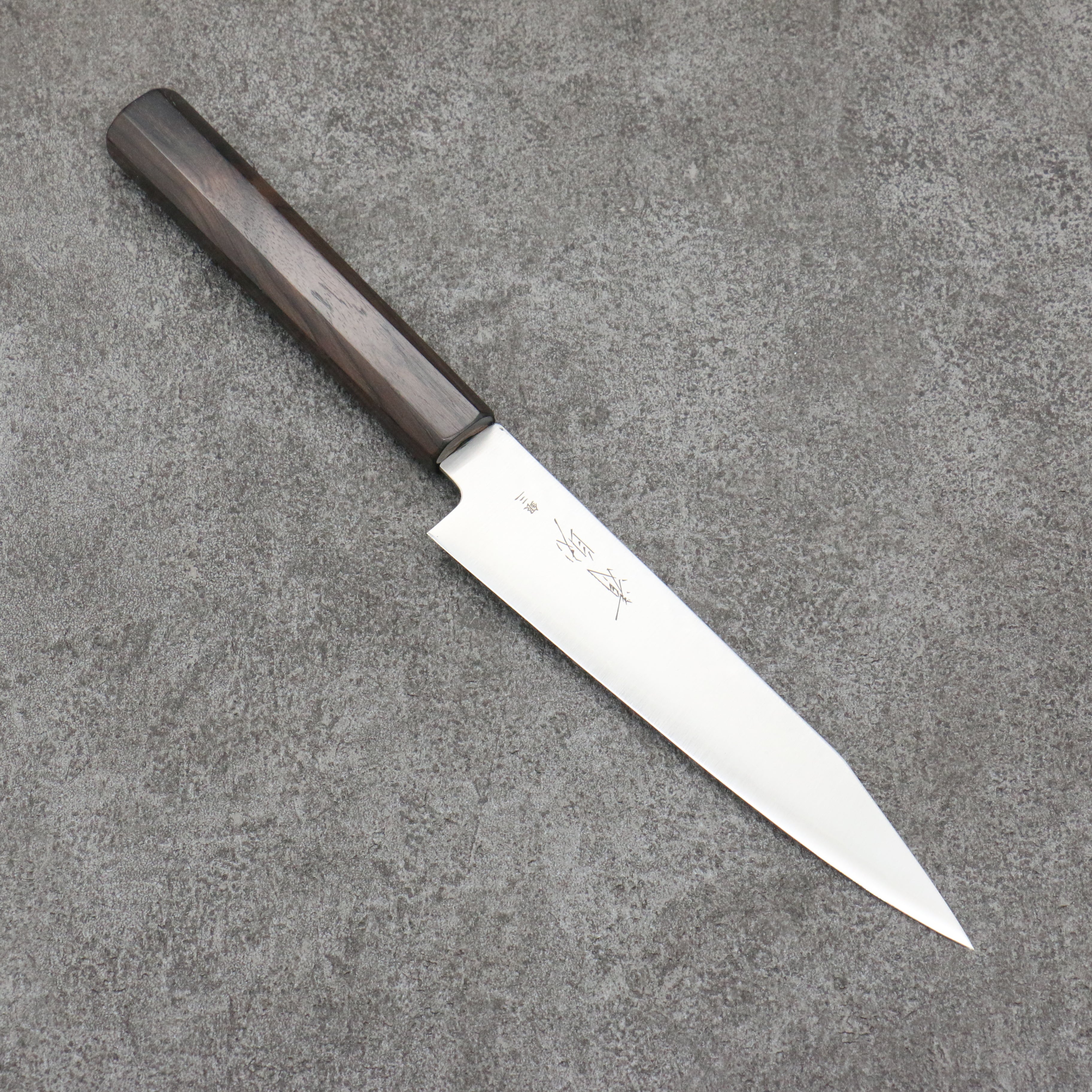 清助 銀三鋼 切付多用途小刀 150mm 黑檀 握把 - 清助刃物
