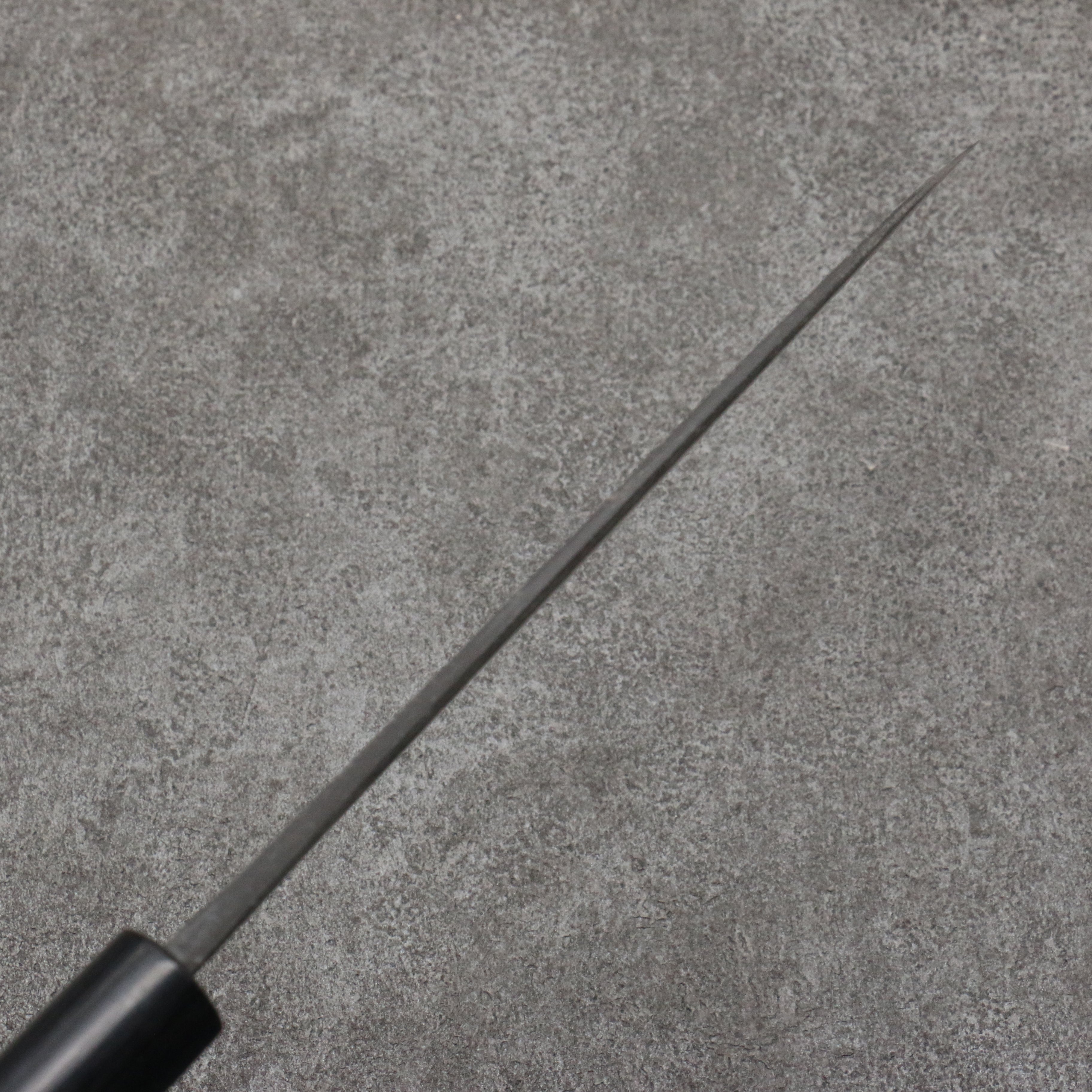 山本 直 青鋼 黑打 多用途小刀 日本刀 160mm 紫檀木（口輪：黑合成木） 握把 - 清助刃物