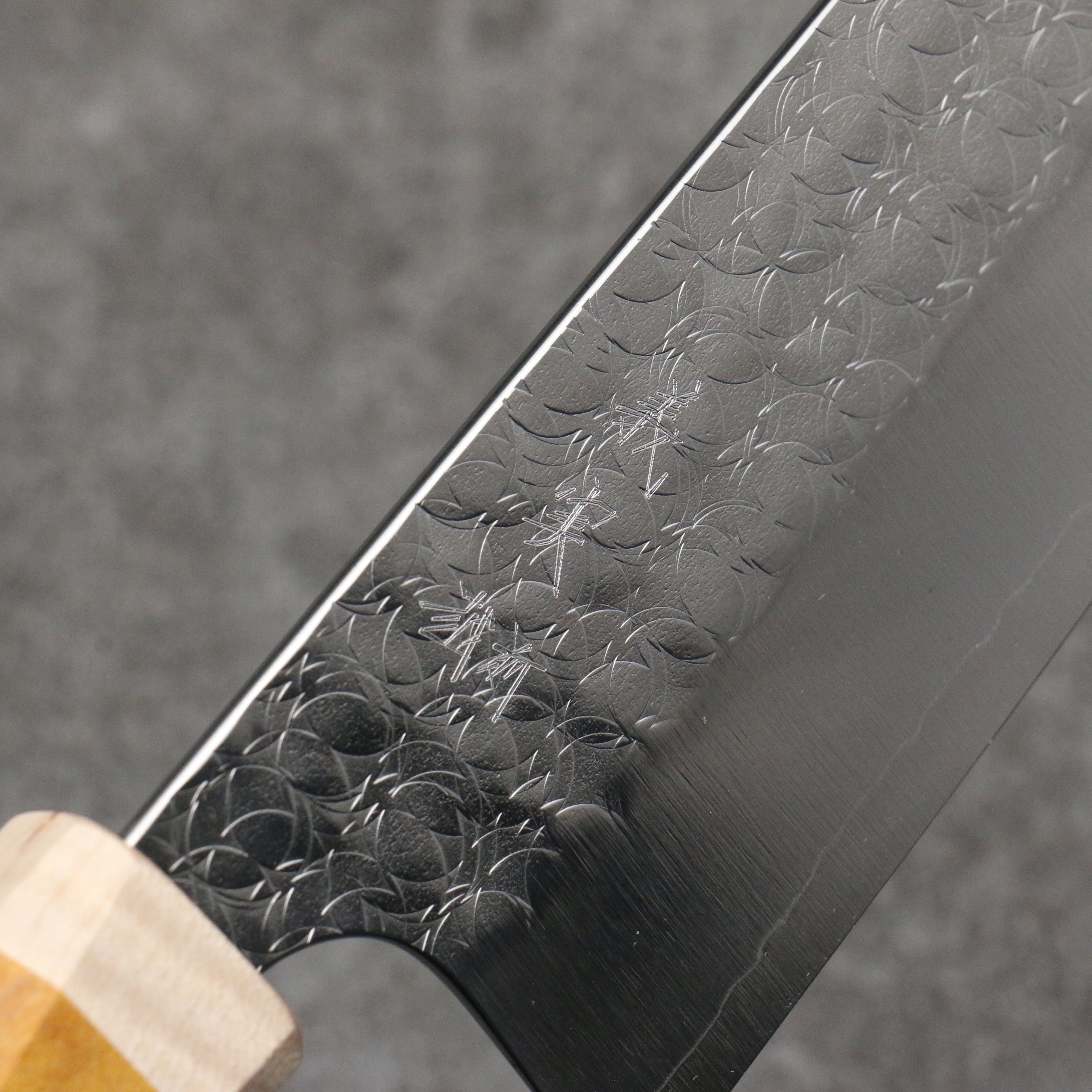 加藤 義實 水面 SG2 鎚目 三德刀 170mm 洋型 黃色握把 - 清助刃物