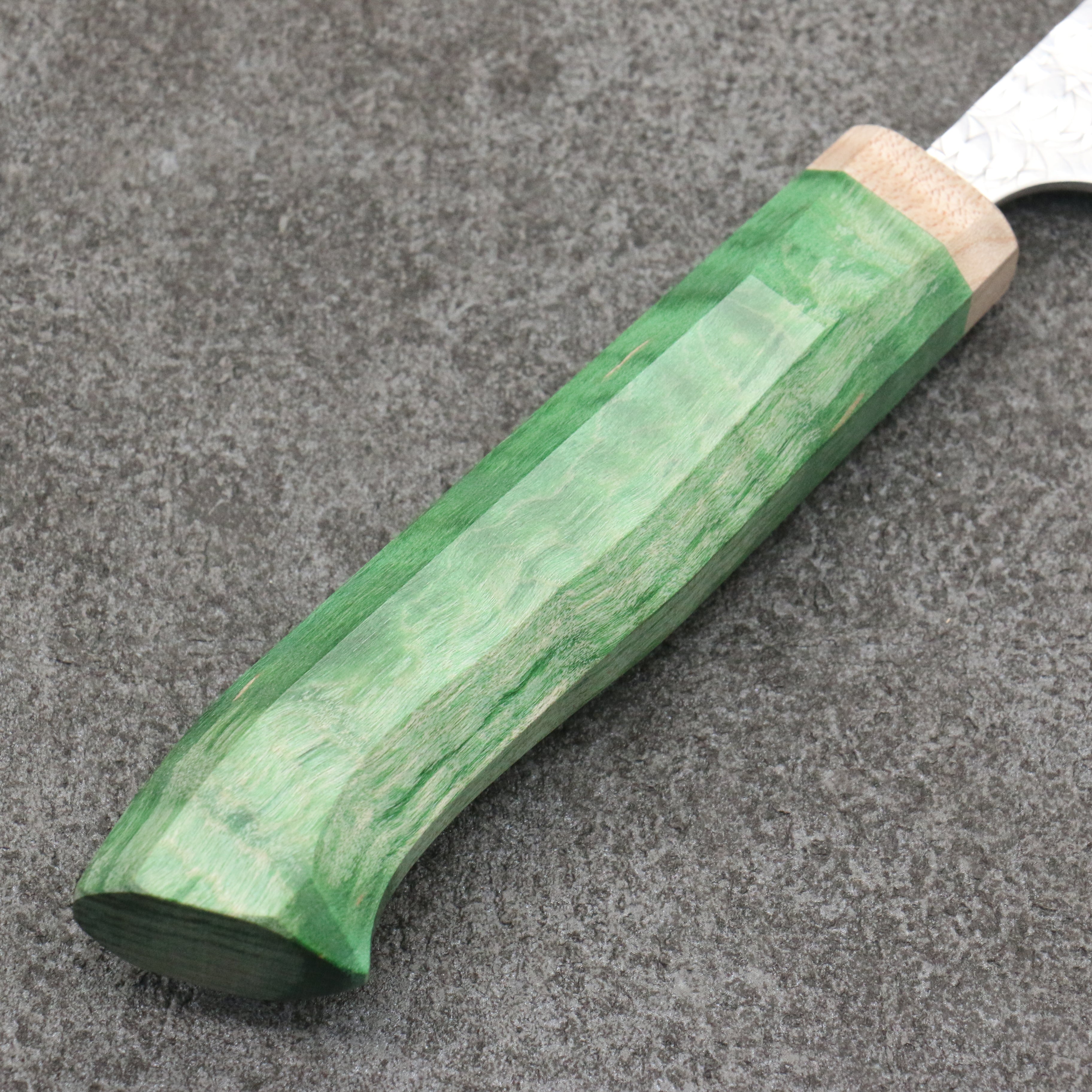 加藤 義實 水面 SG2 鎚目 多用途小刀 120mm 洋型 (綠色) 握把 - 清助刃物