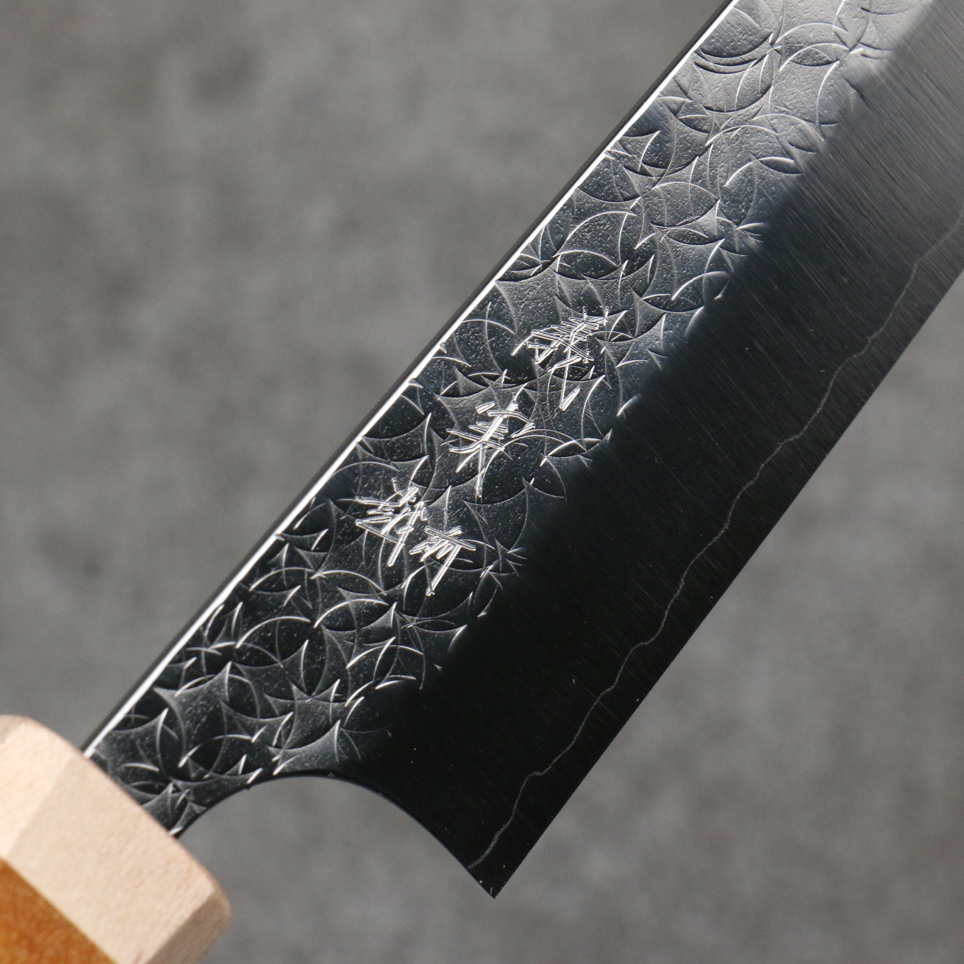 加藤 義實 水面 SG2 鎚目 多用途小刀 150mm 洋型 (黃色) 握把 - 清助刃物
