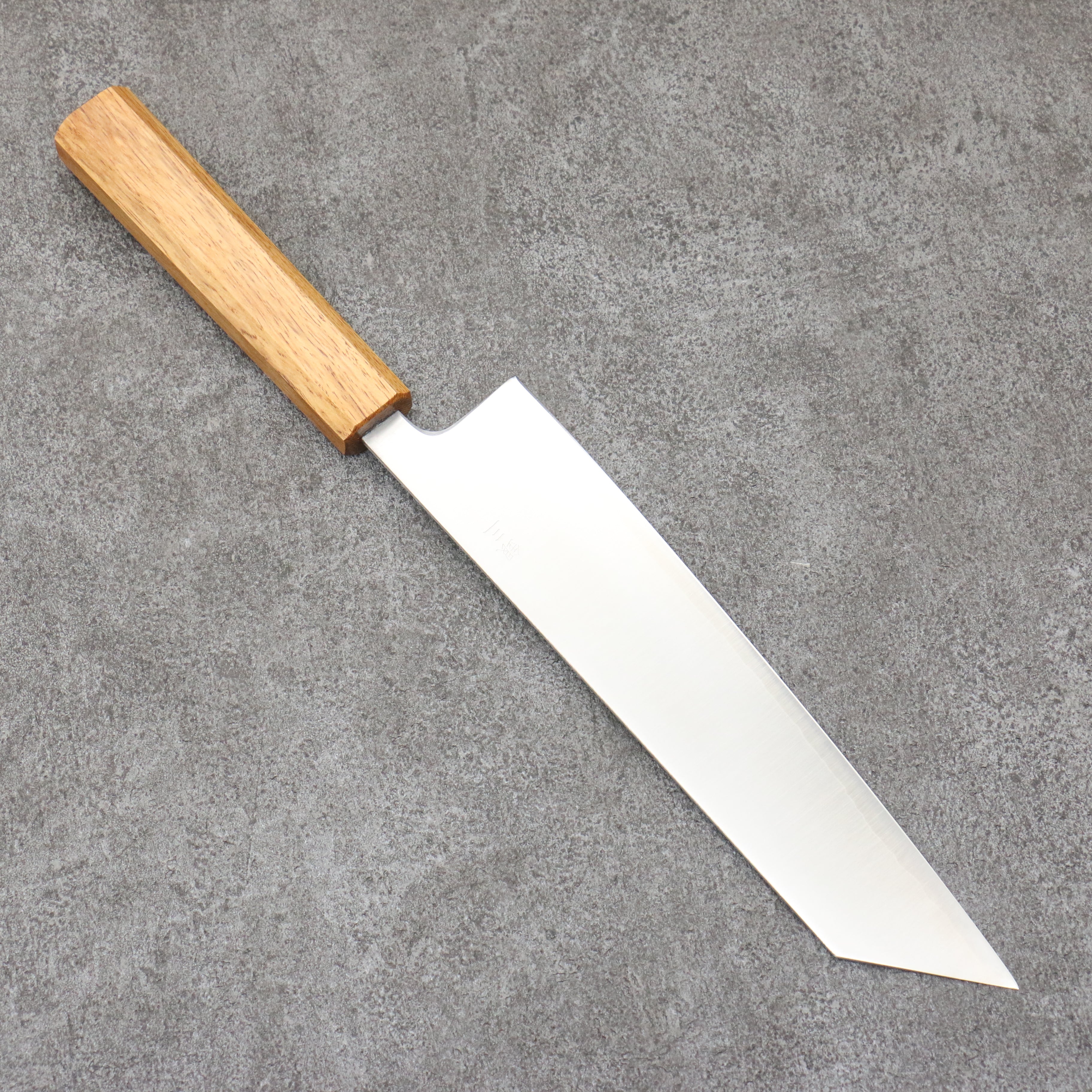 清助 銀三鋼 打磨處理 切付牛刀 210mm 白橡木 握把 - 清助刃物