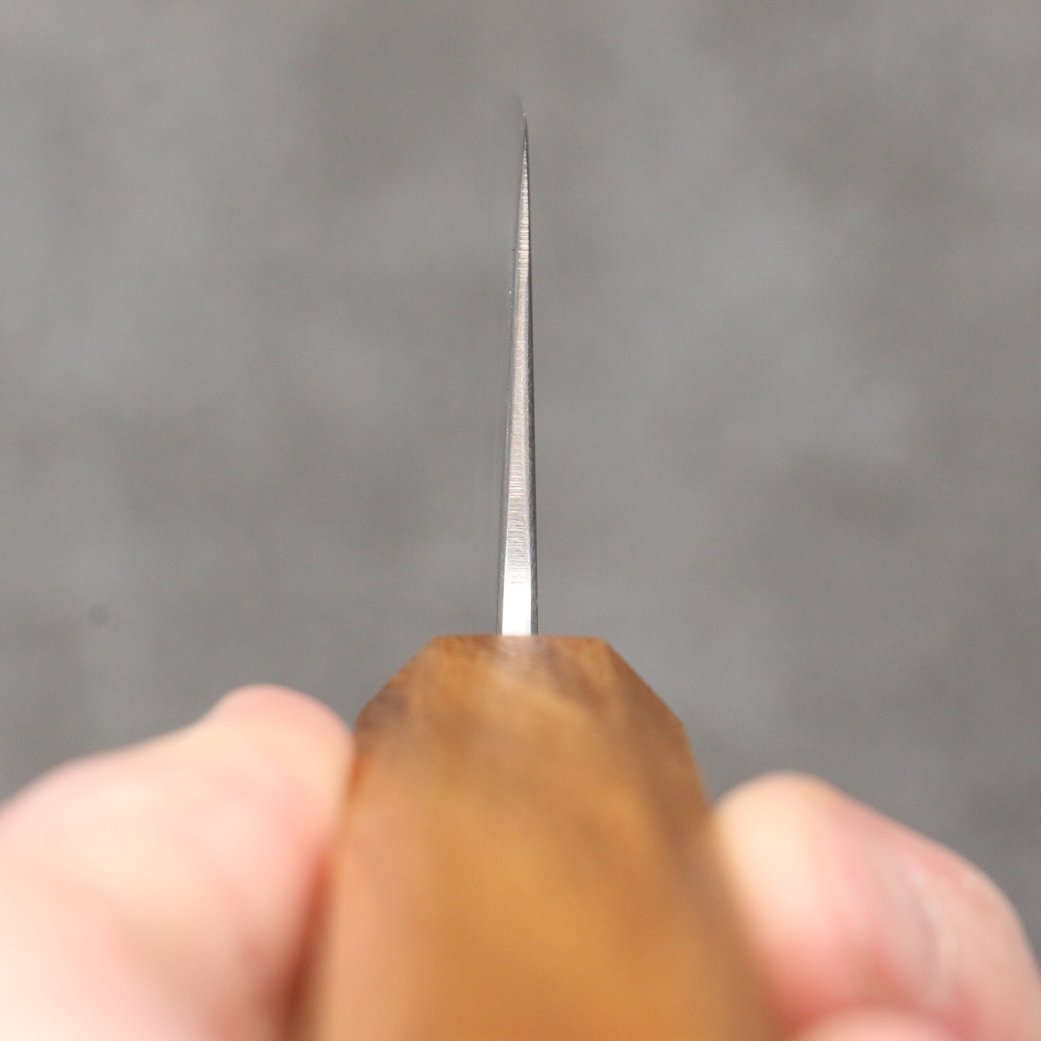 清助 銀三鋼 打磨處理 切付牛刀 210mm 白橡木 握把 - 清助刃物