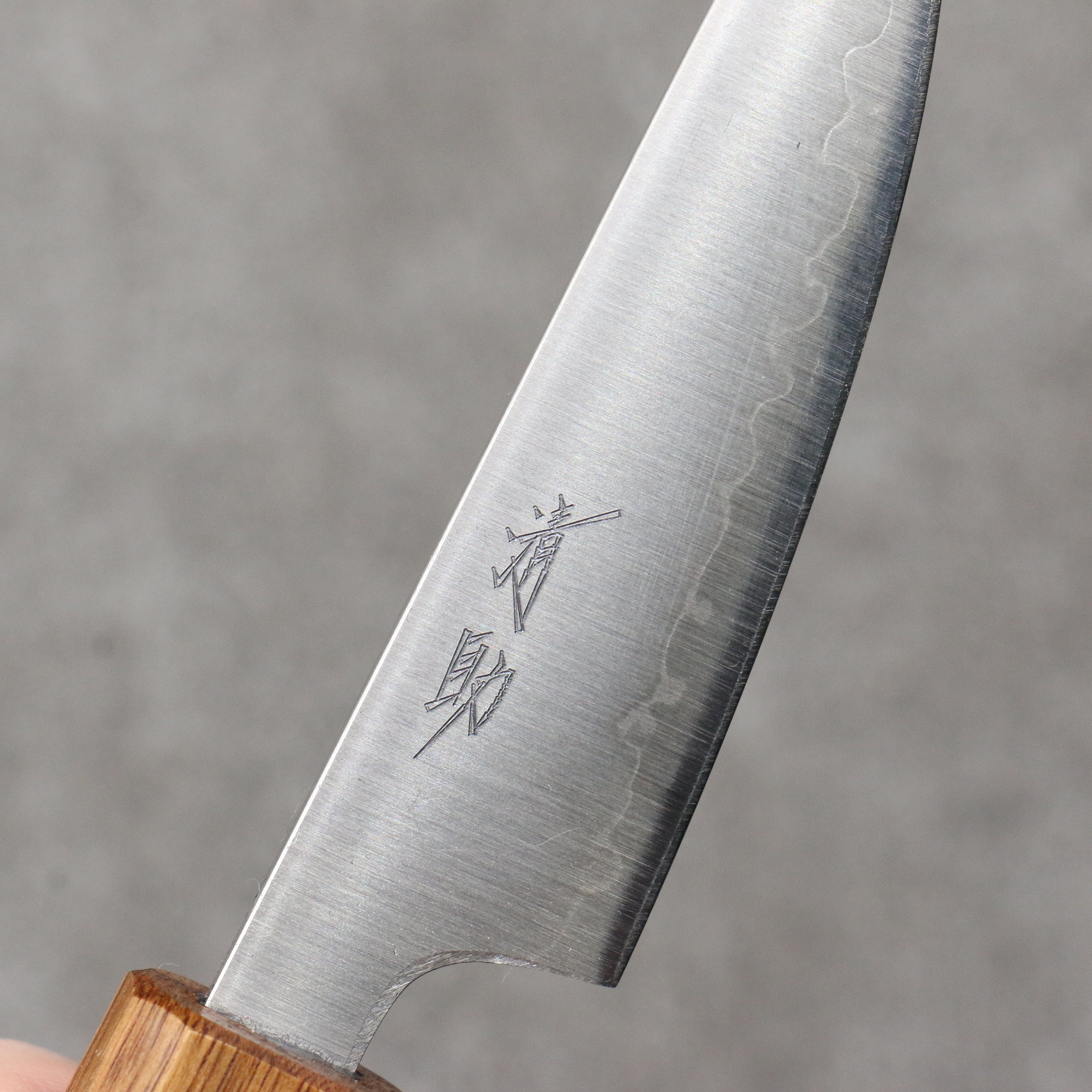 清助 銀三鋼 打磨處理 削皮刀 80mm 白橡木 握把 - 清助刃物