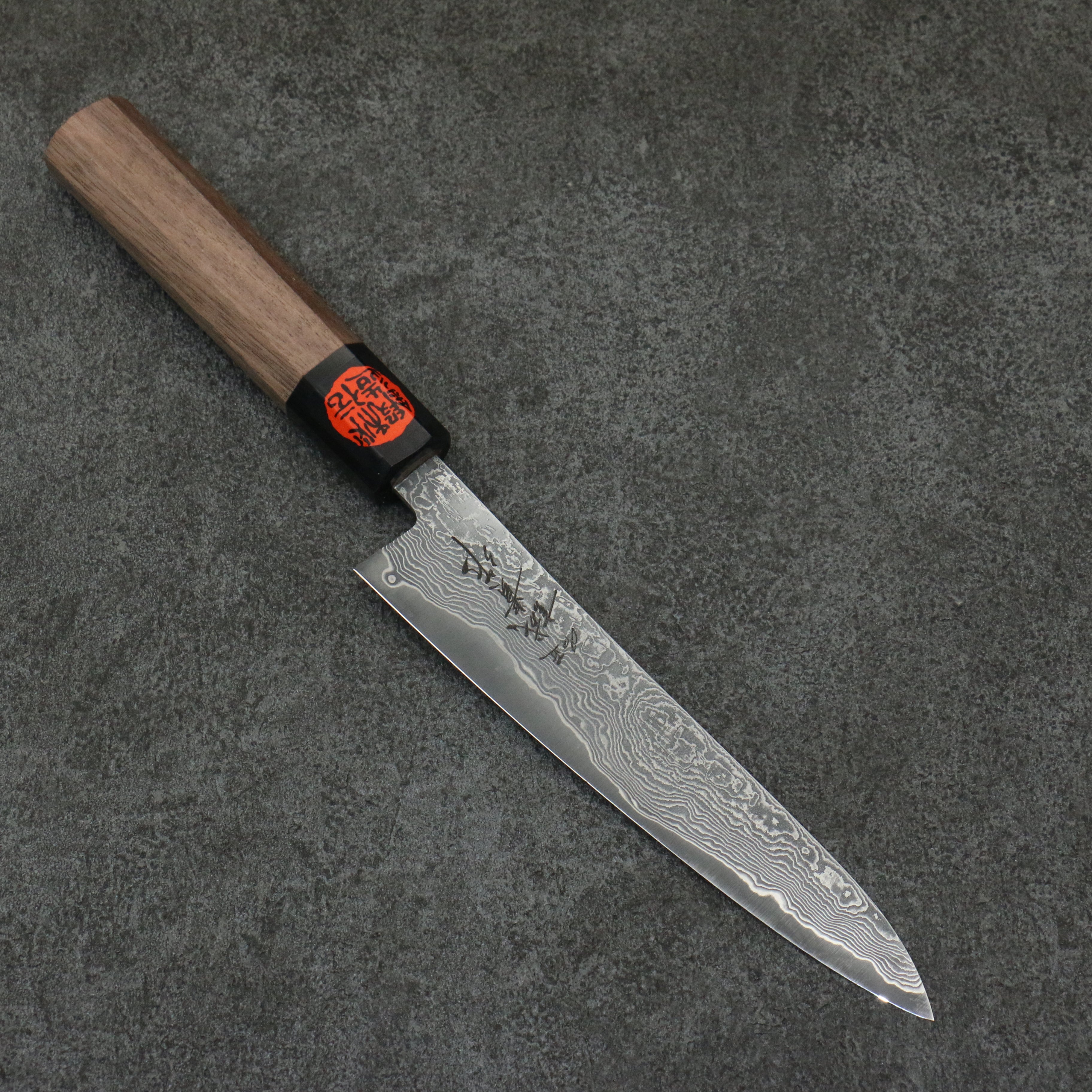 田中 誠貴 春風 SG2 大馬士革紋 多用途小刀 150mm 核桃木 握把 - 清助刃物