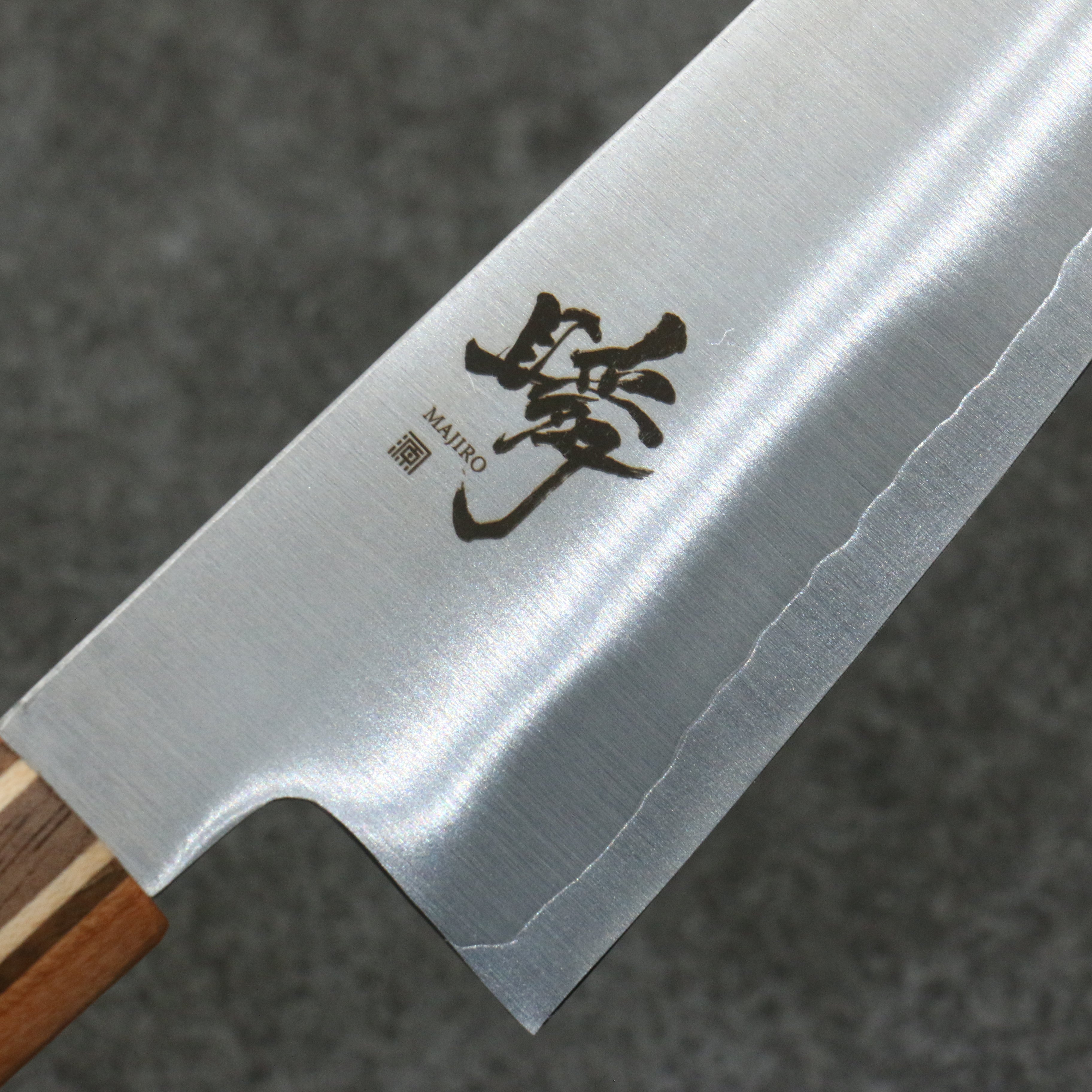 田中 誠貴 瞬 銀三鋼 三德刀 165mm 楓櫻核桃木複合材 握把 - 清助刃物