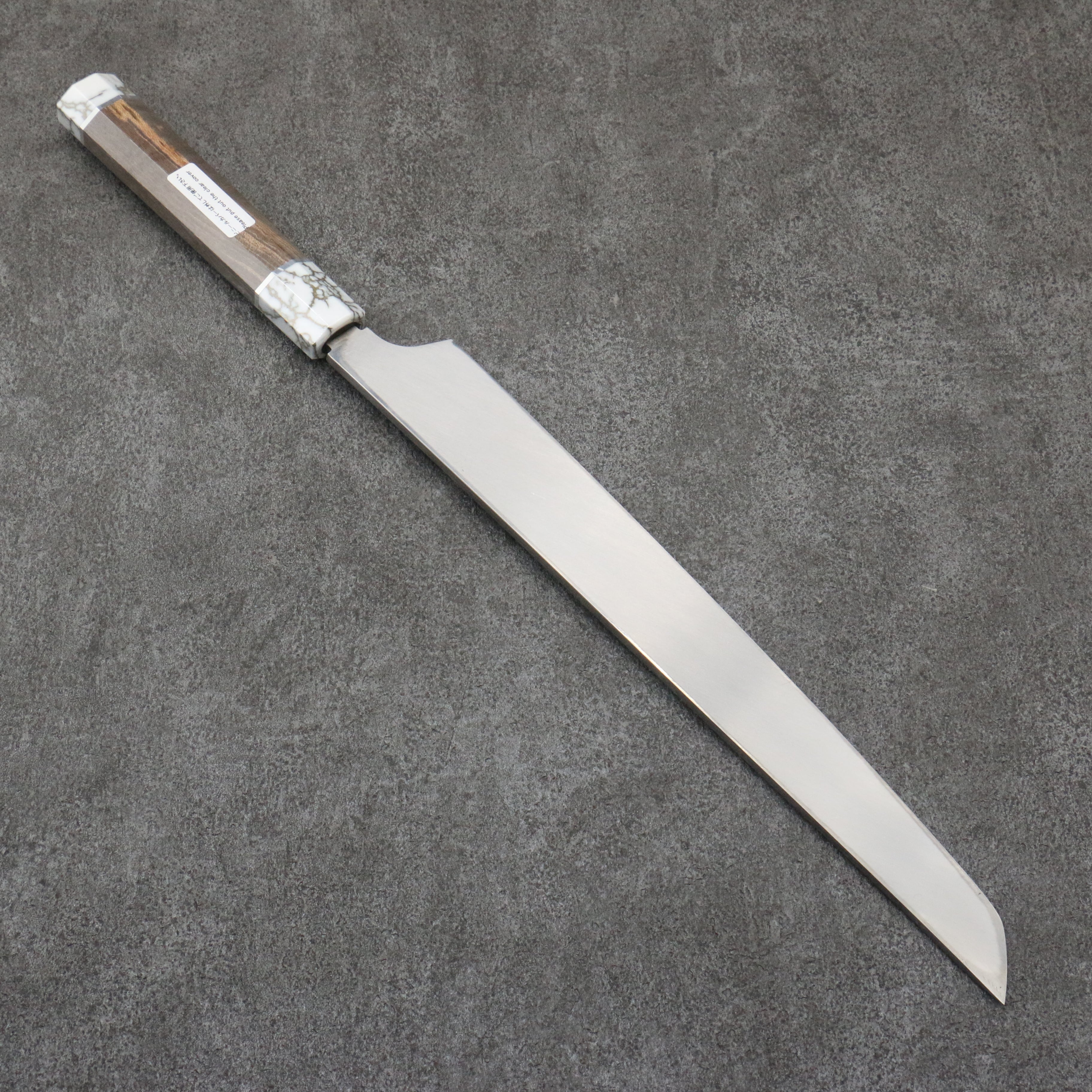 堺 孝行 銀龍 本燒 瑞典鋼 鏡面處理 先丸柳刃 300mm 穩定木 握把 附刀鞘 - 清助刃物