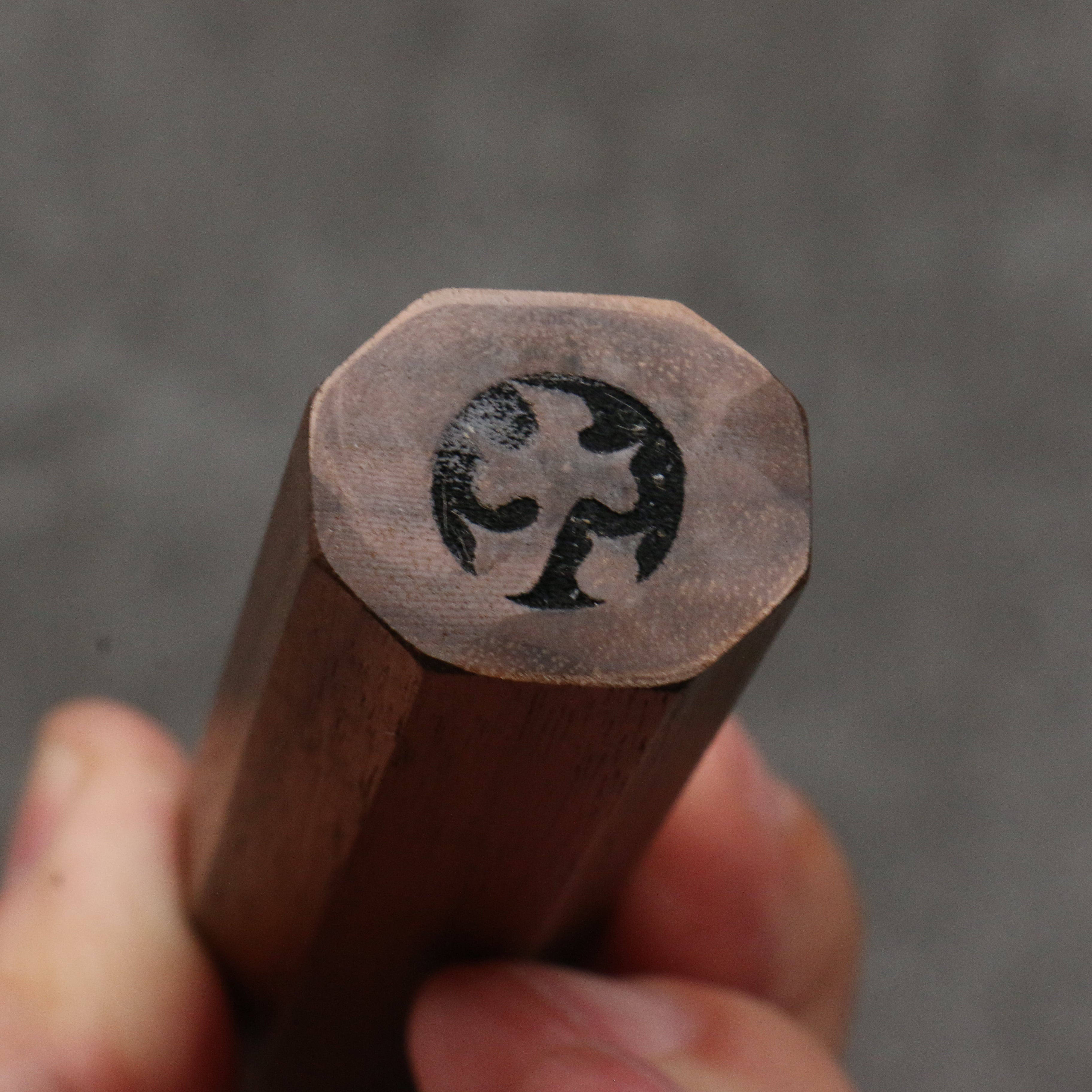西田大祐 白鋼一號 黑打 三德刀 165mm 櫻桃木 握把 - 清助刃物
