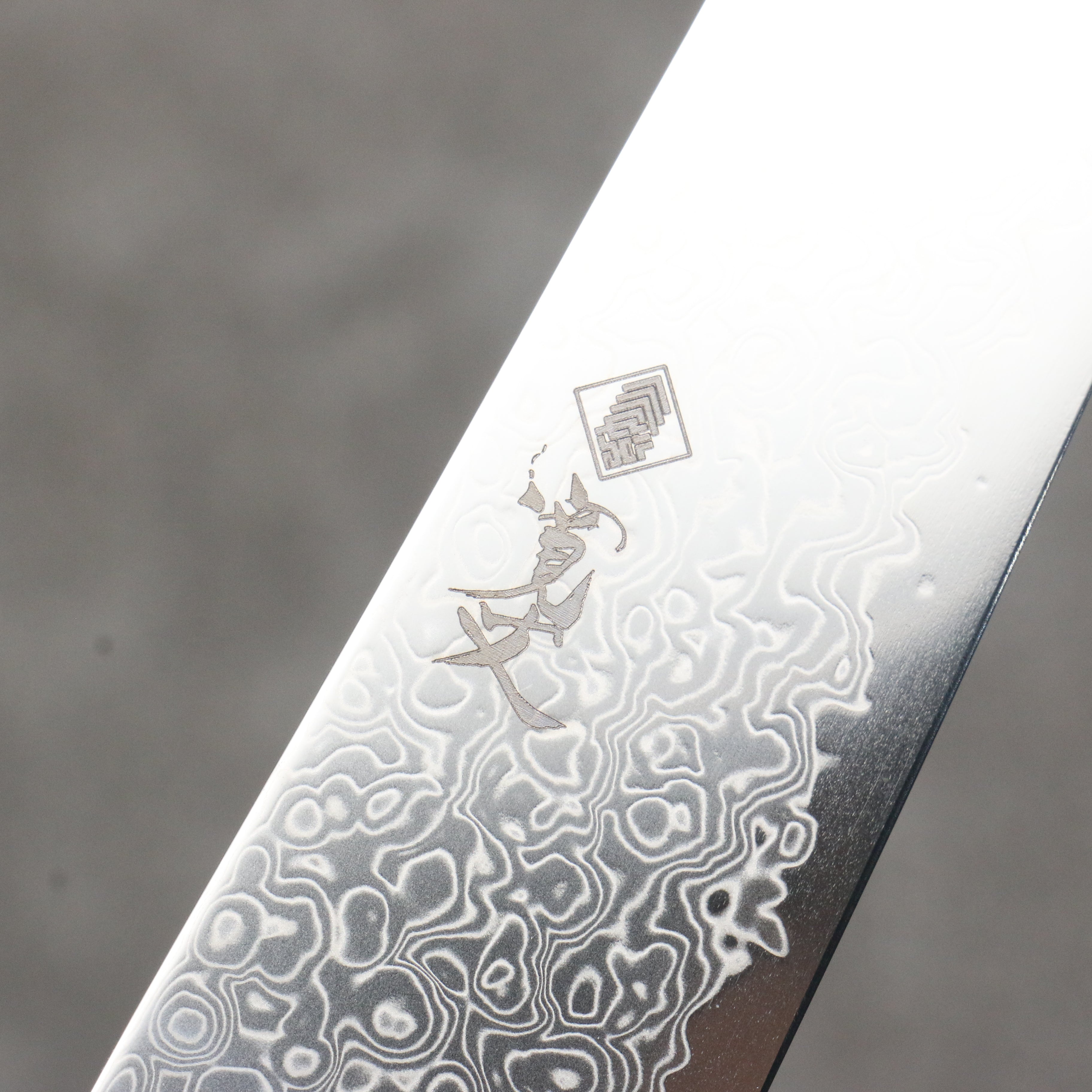 寬丈 SG2 大馬士革紋 多用途小刀 150mm 青漆塗 握把 - 清助刃物