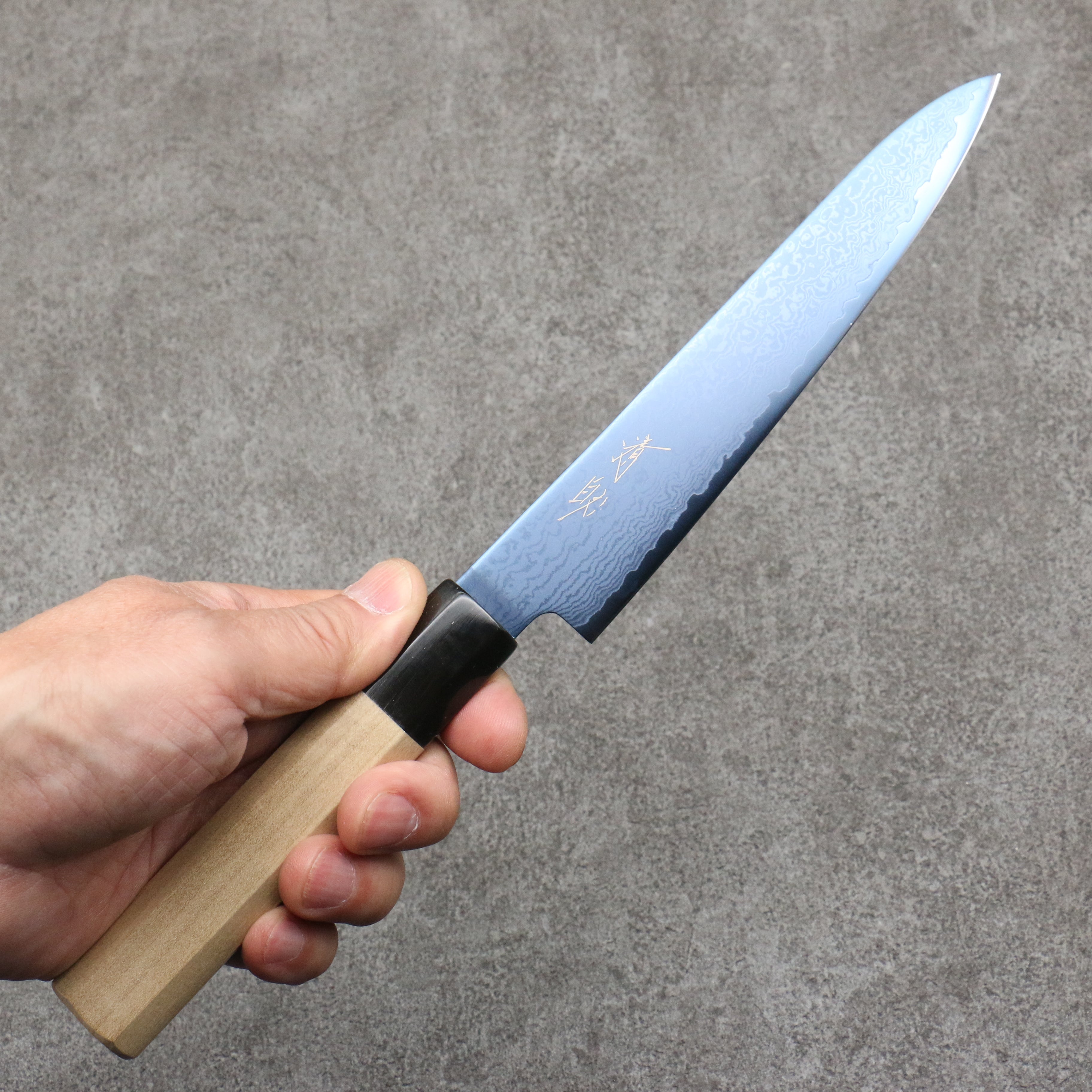 清助 VG10 離子鍍 大馬士革紋 多用途小刀 150mm 木蘭 握把 - 清助刃物