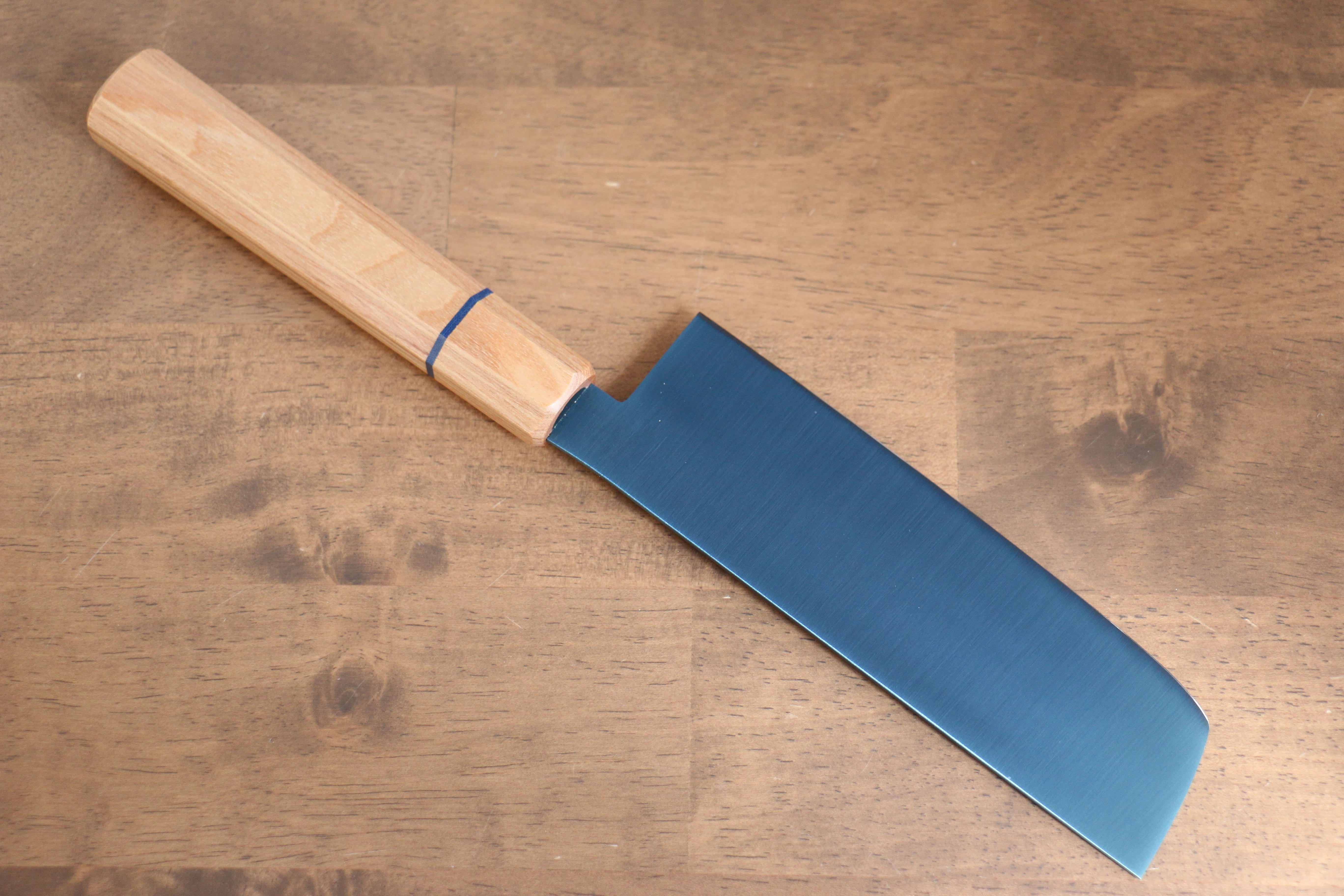 清助 SK-85鋼 離子鍍 菜切  160mm 白木 握把 - 清助刃物