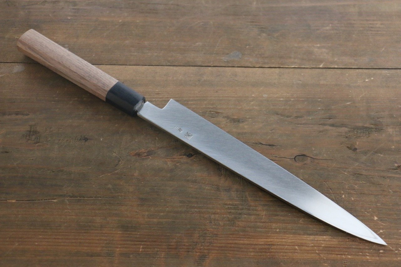 田中 誠貴 銀三鋼 柳刃  240mm 核桃木握把 - 清助刃物