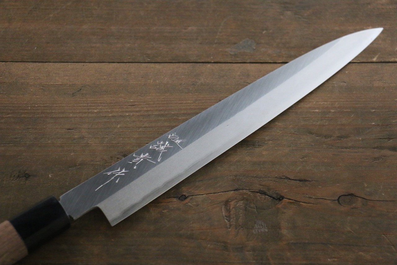田中 誠貴 銀三鋼 柳刃  240mm 核桃木握把 - 清助刃物