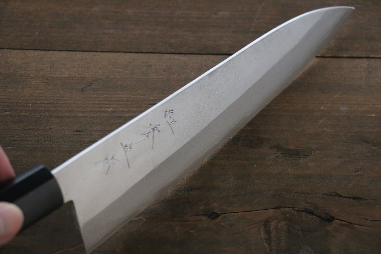 田中 誠貴 銀三鋼 梨地 牛刀 210mm 核桃木 握把 - 清助刃物