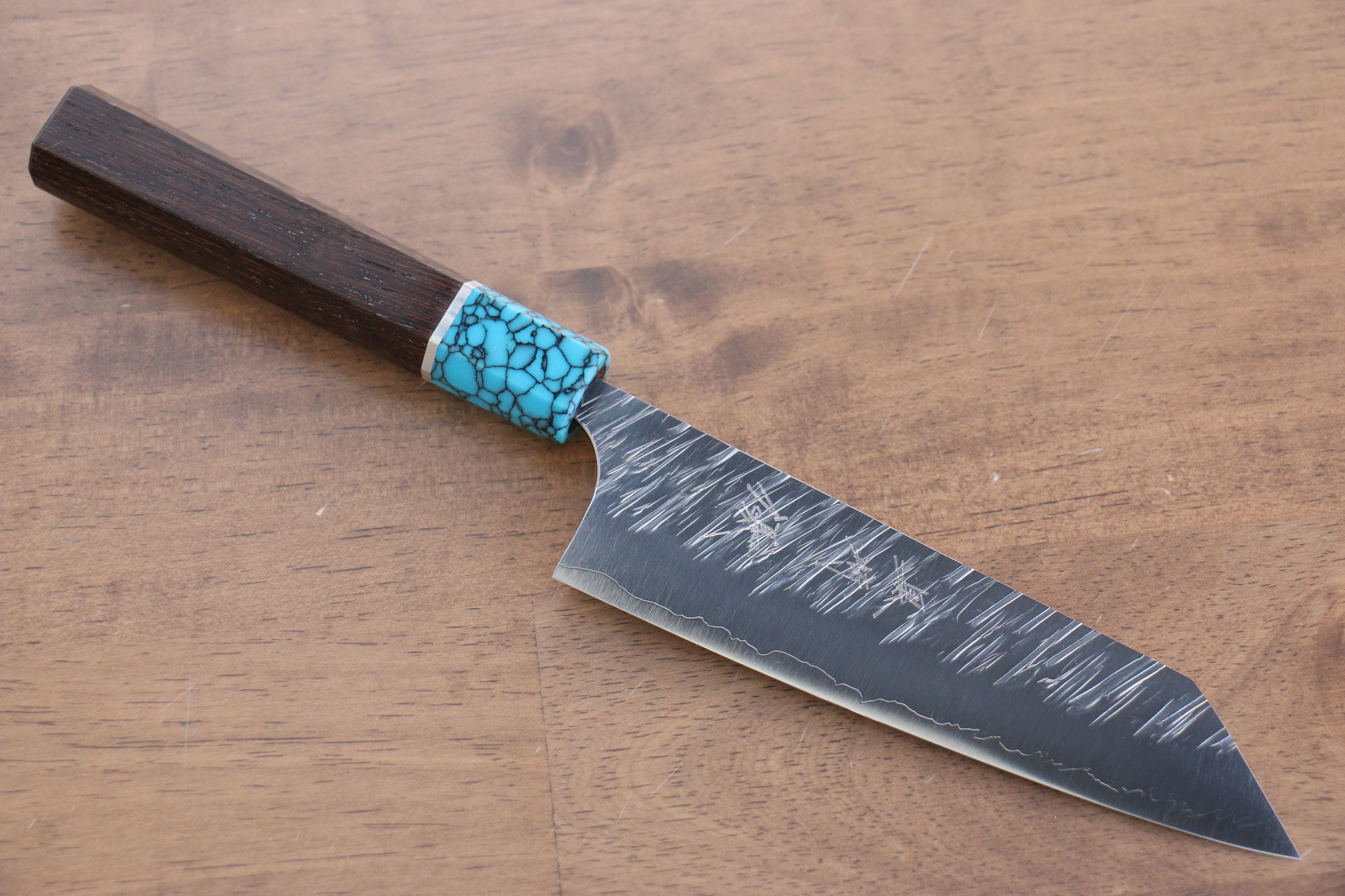黑崎 優 風神 SG2 鎚目 大馬士革紋 小文化刀  140mm 雞翅木 握把 - 清助刃物