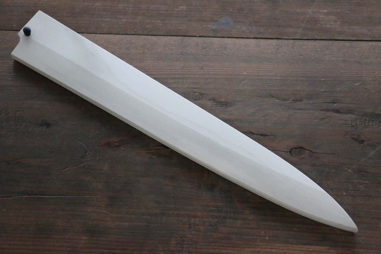 木蘭 鞘 柳刃用 附合成木安全栓 210mm Kaneko - 清助刃物