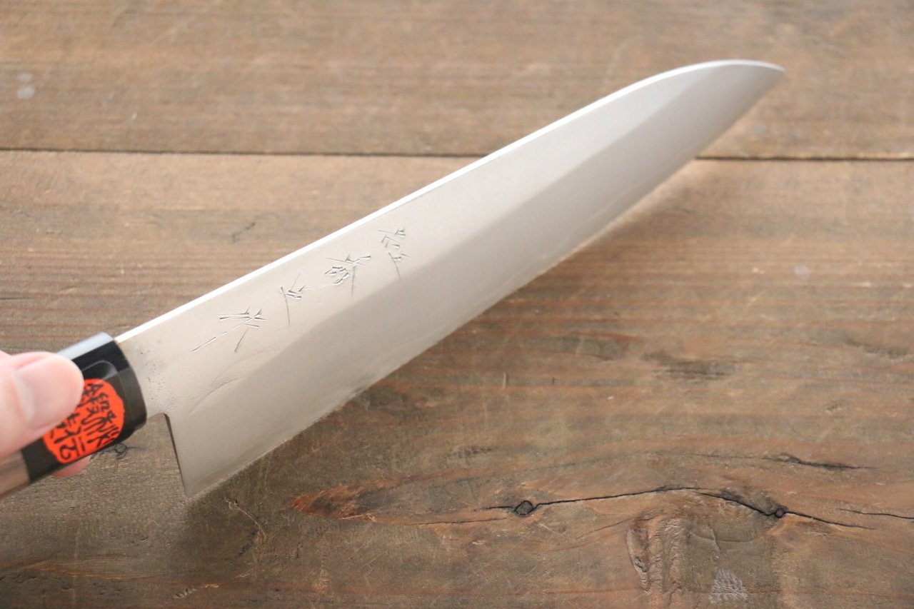 田中 誠貴 銀三鋼 梨地 牛刀 180mm 核桃木 握把 - 清助刃物