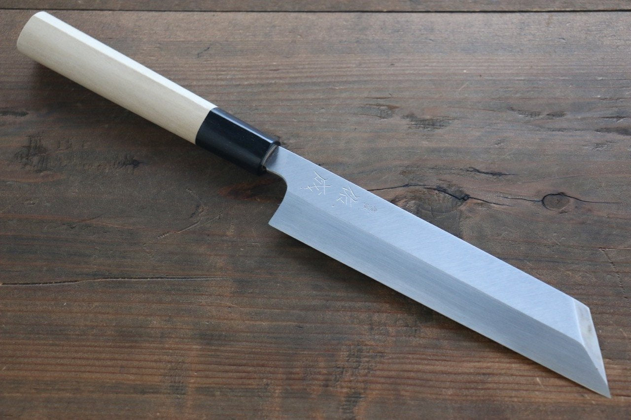 佑成 白鋼二號 本霞 Mukimono 剝物刀  180mm 木蘭握把 - 清助刃物
