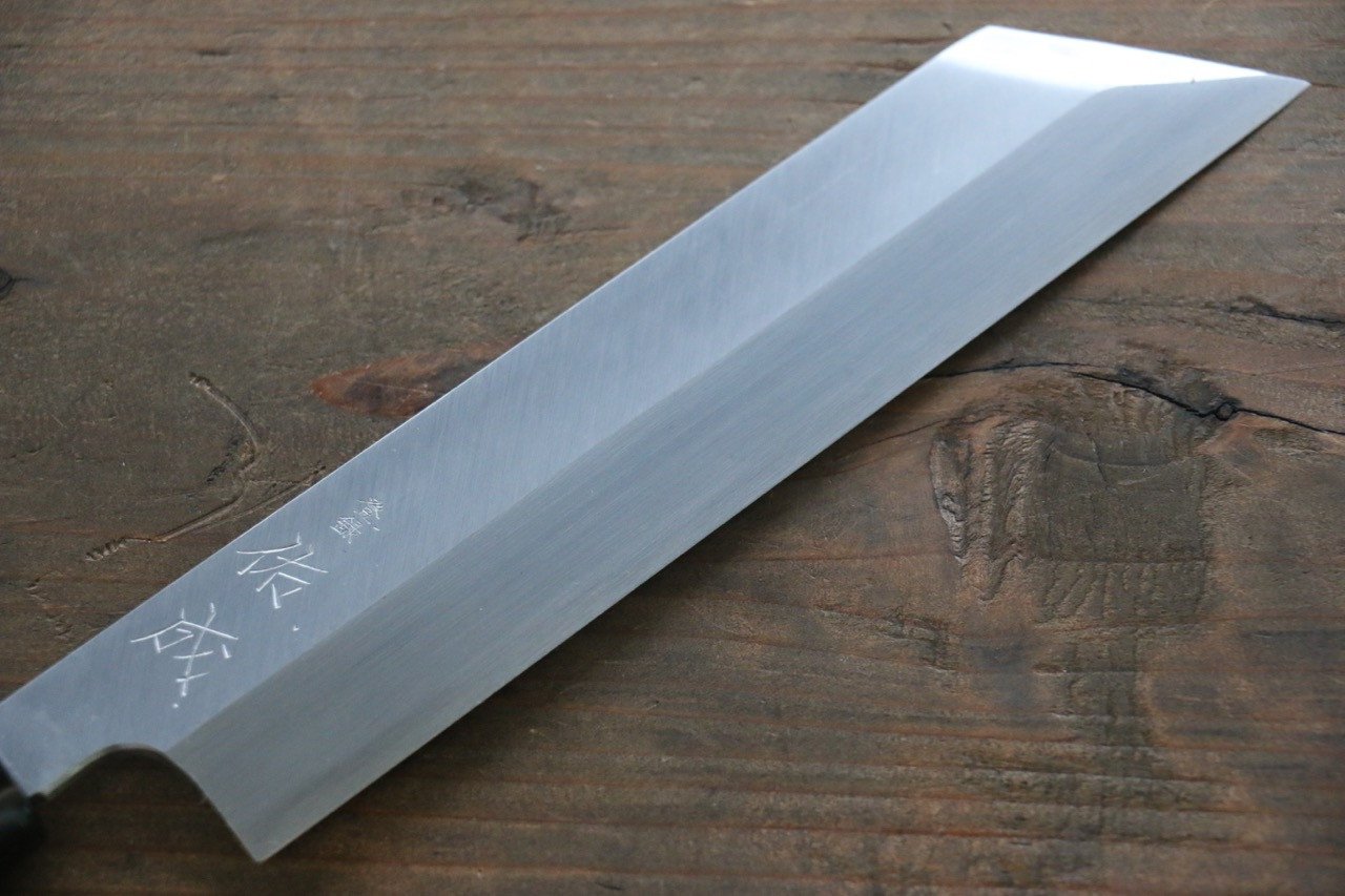 佑成 白鋼二號 本霞 Mukimono 剝物刀  180mm 木蘭握把 - 清助刃物