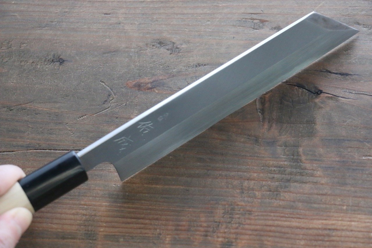 佑成 白鋼二號 本霞 Mukimono 剝物刀  180mm 木蘭握把 - 清助刃物