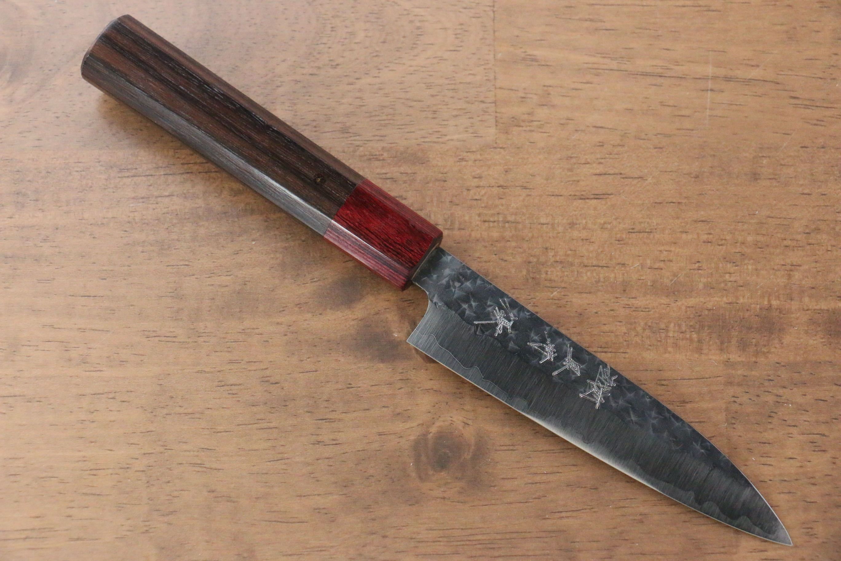 黑崎 優 閃光 SG2 鎚目 多用途小刀  120mm 紫檀木 握把 - 清助刃物