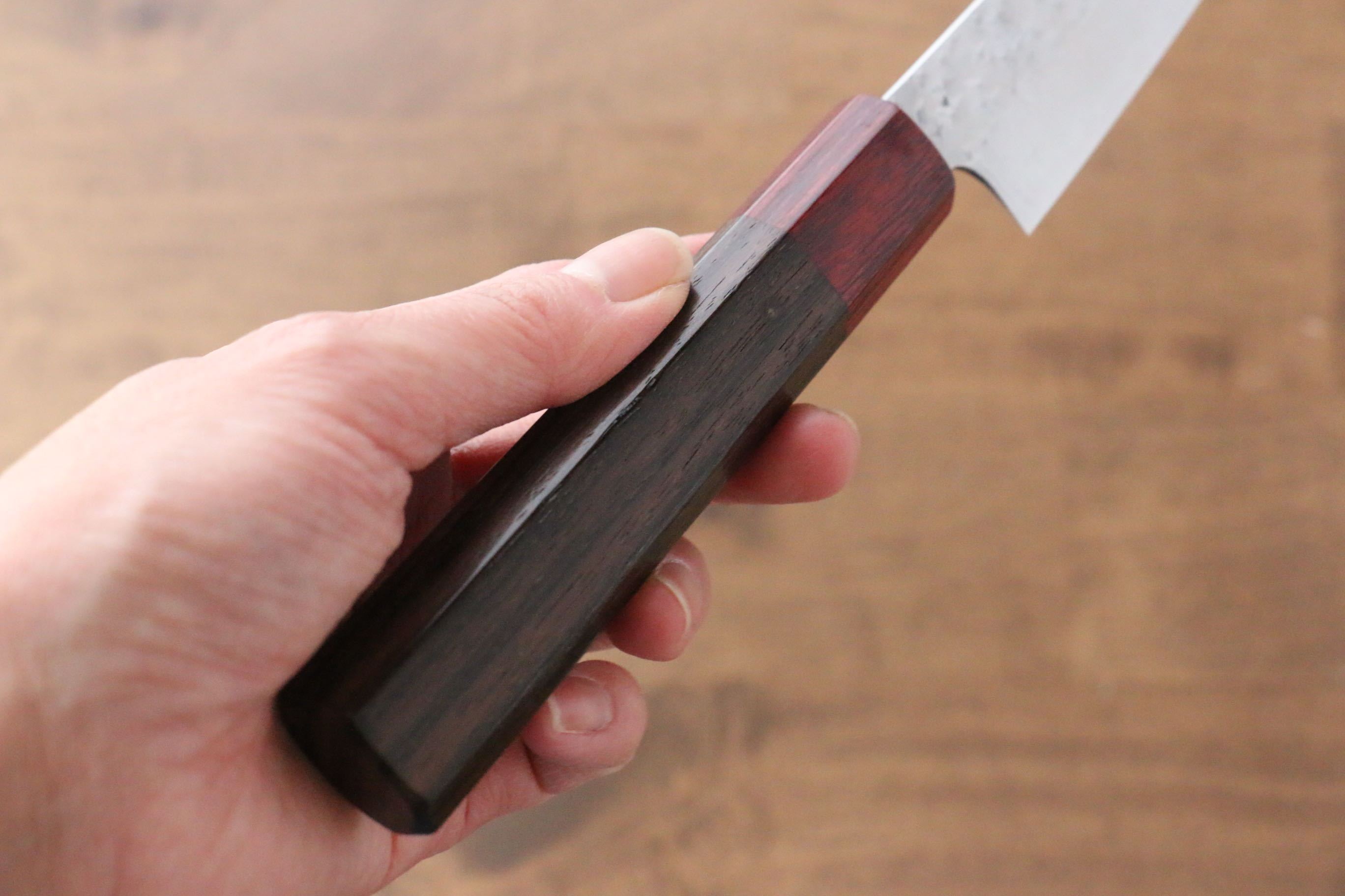 黑崎 優 閃光 SG2 鎚目 多用途小刀  120mm 紫檀木 握把 - 清助刃物