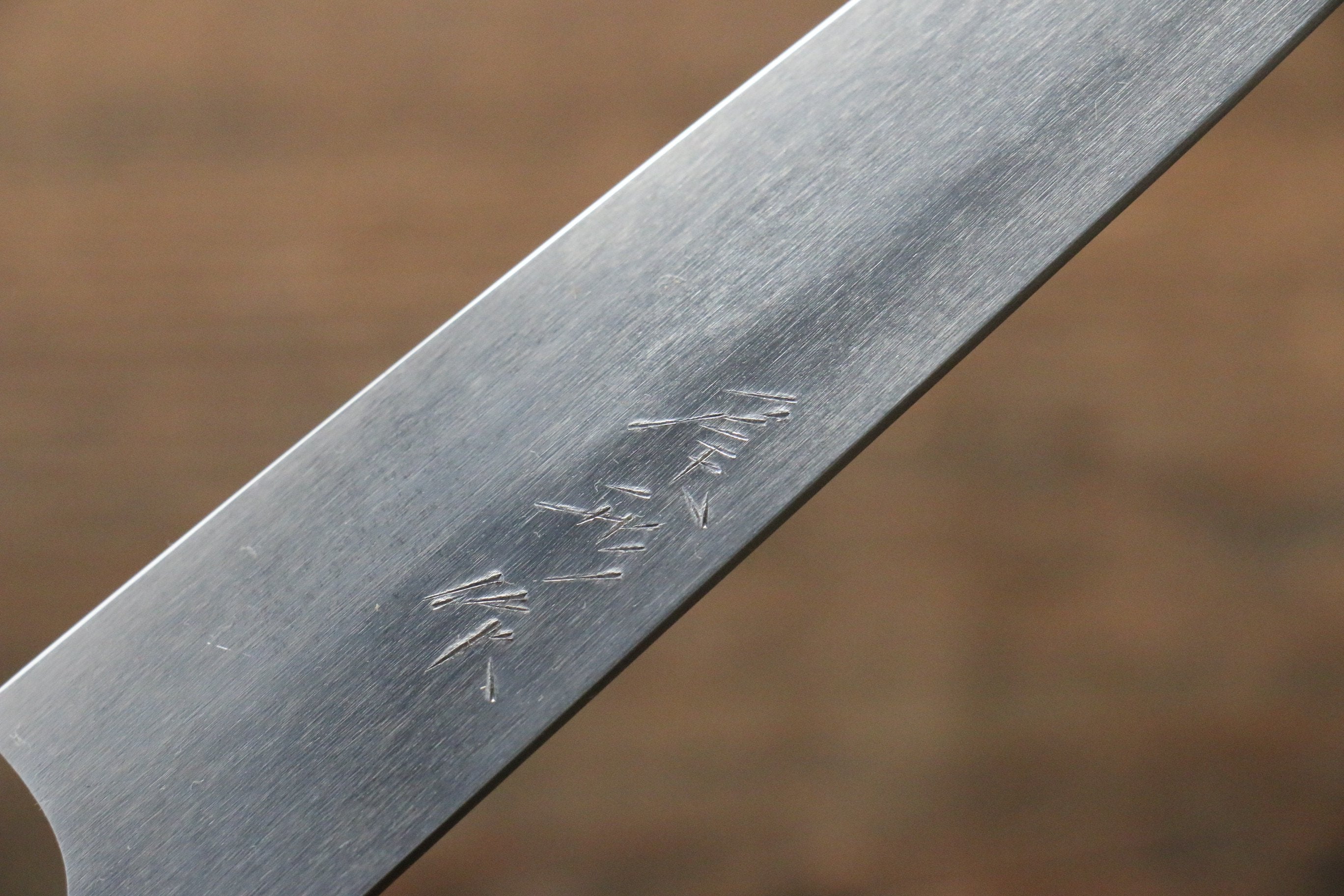 尾形 峻吾 銀三鋼 大馬士革紋 多用途小刀 150mm 紫檀木 握把 - 清助刃物