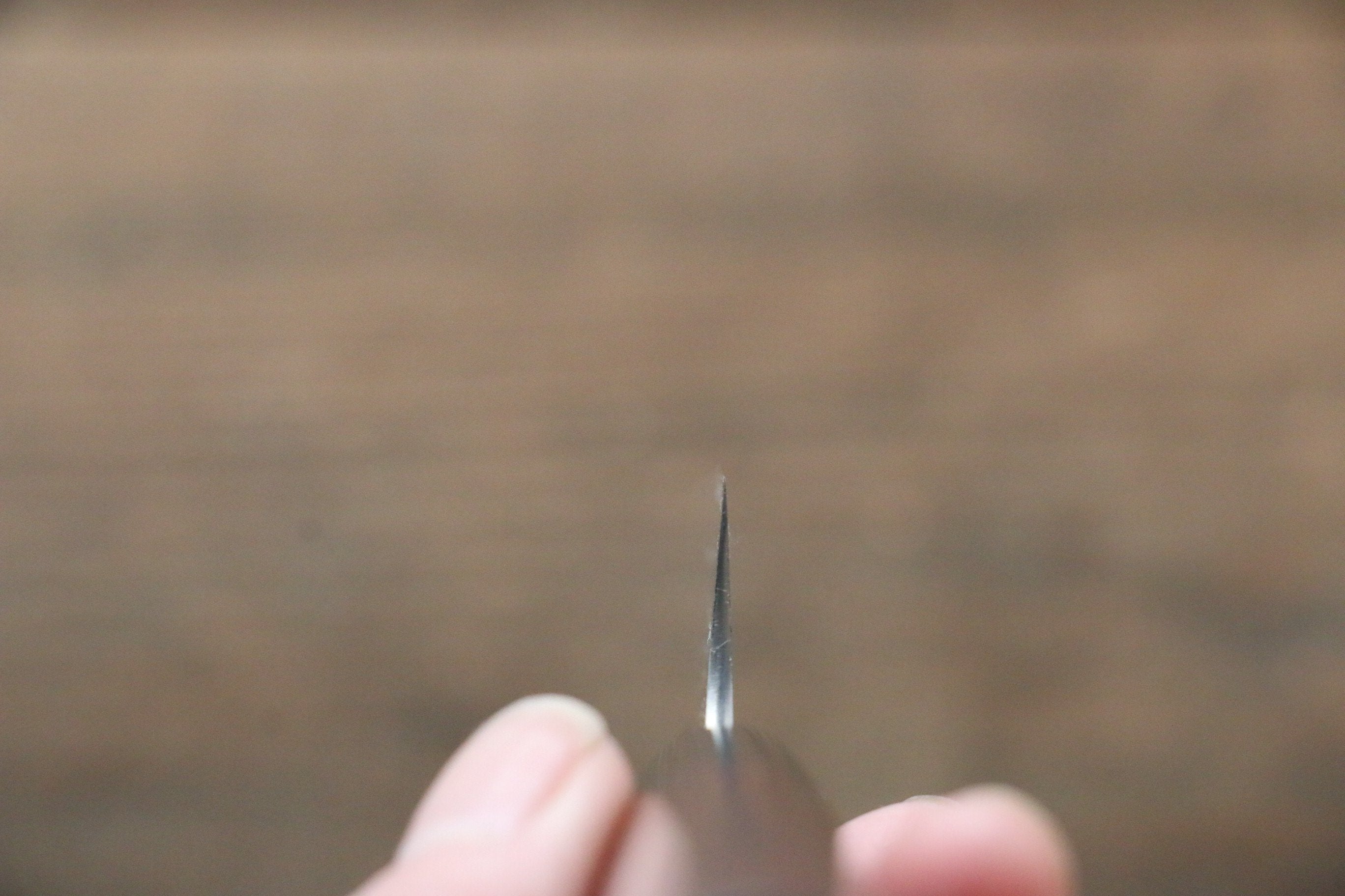 尾形 峻吾 銀三鋼 大馬士革紋 多用途小刀 150mm 紫檀木 握把 - 清助刃物