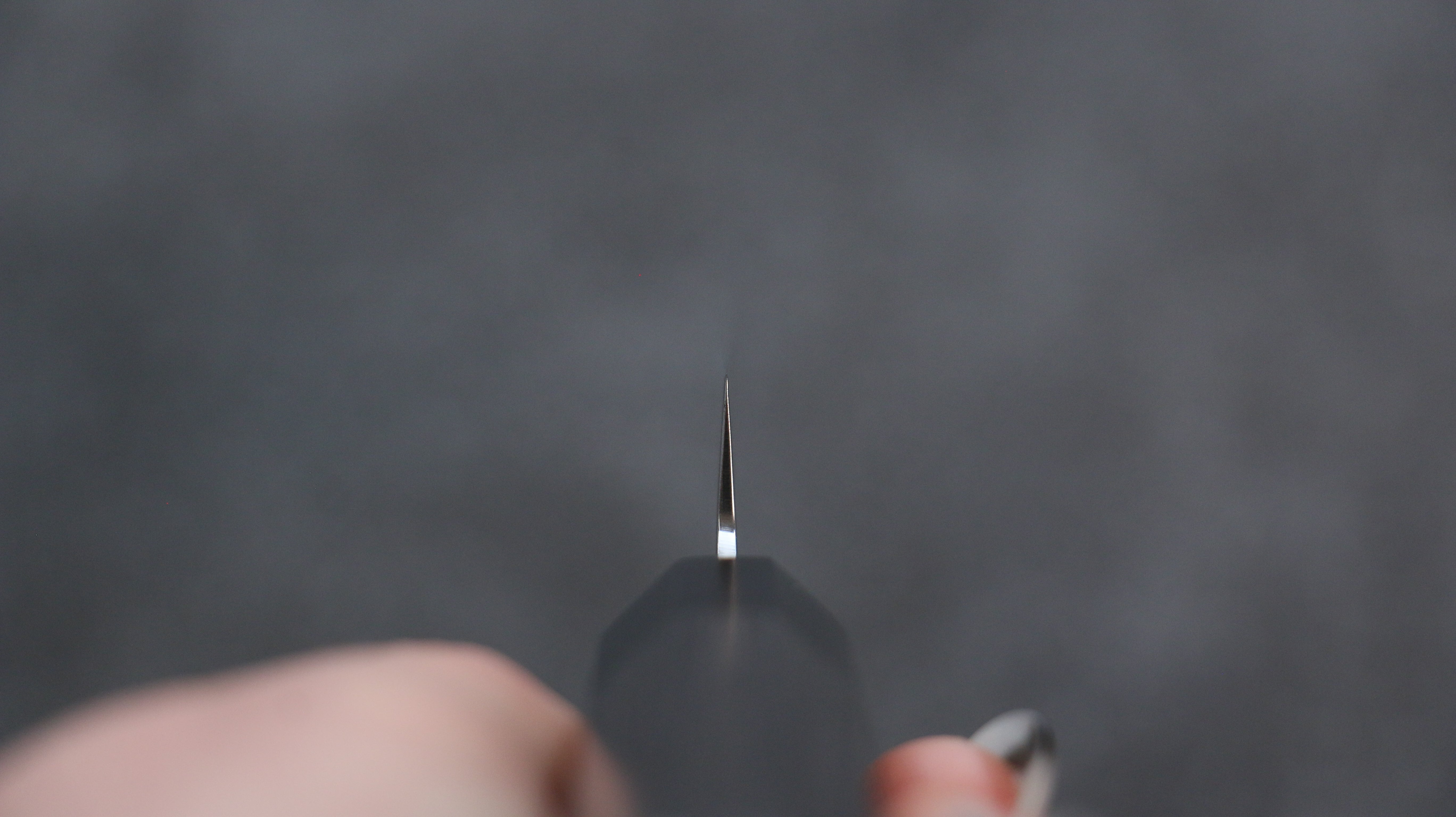 清助 VG10 大馬士革紋 多用途小刀  180mm 灰色合成木 握把 - 清助刃物