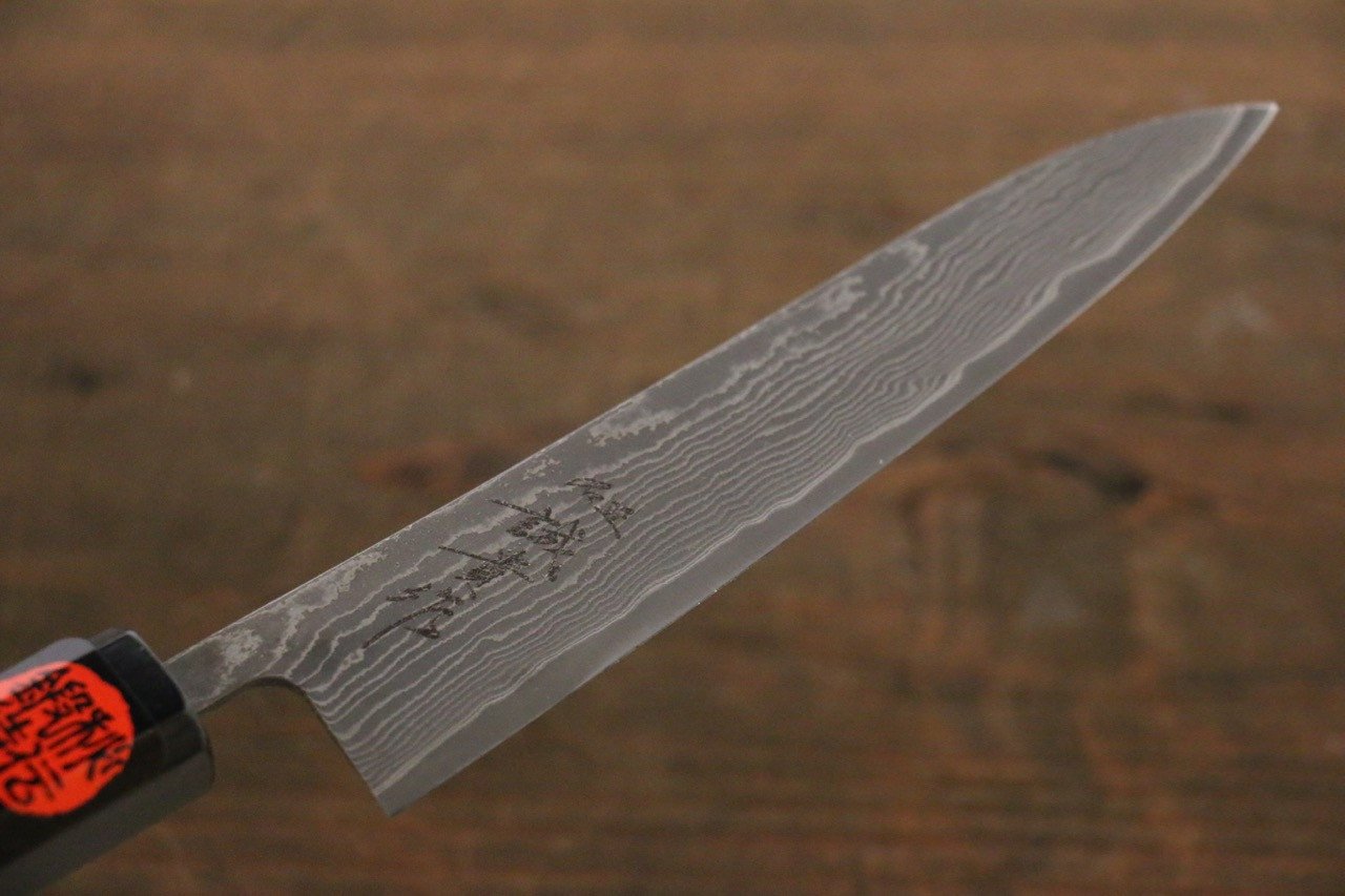 田中 誠貴 SG2 大馬士革紋 多用途小刀  150mm 黑檀握把 - 清助刃物