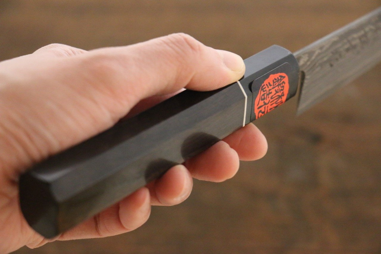 田中 誠貴 SG2 大馬士革紋 多用途小刀  150mm 黑檀握把 - 清助刃物