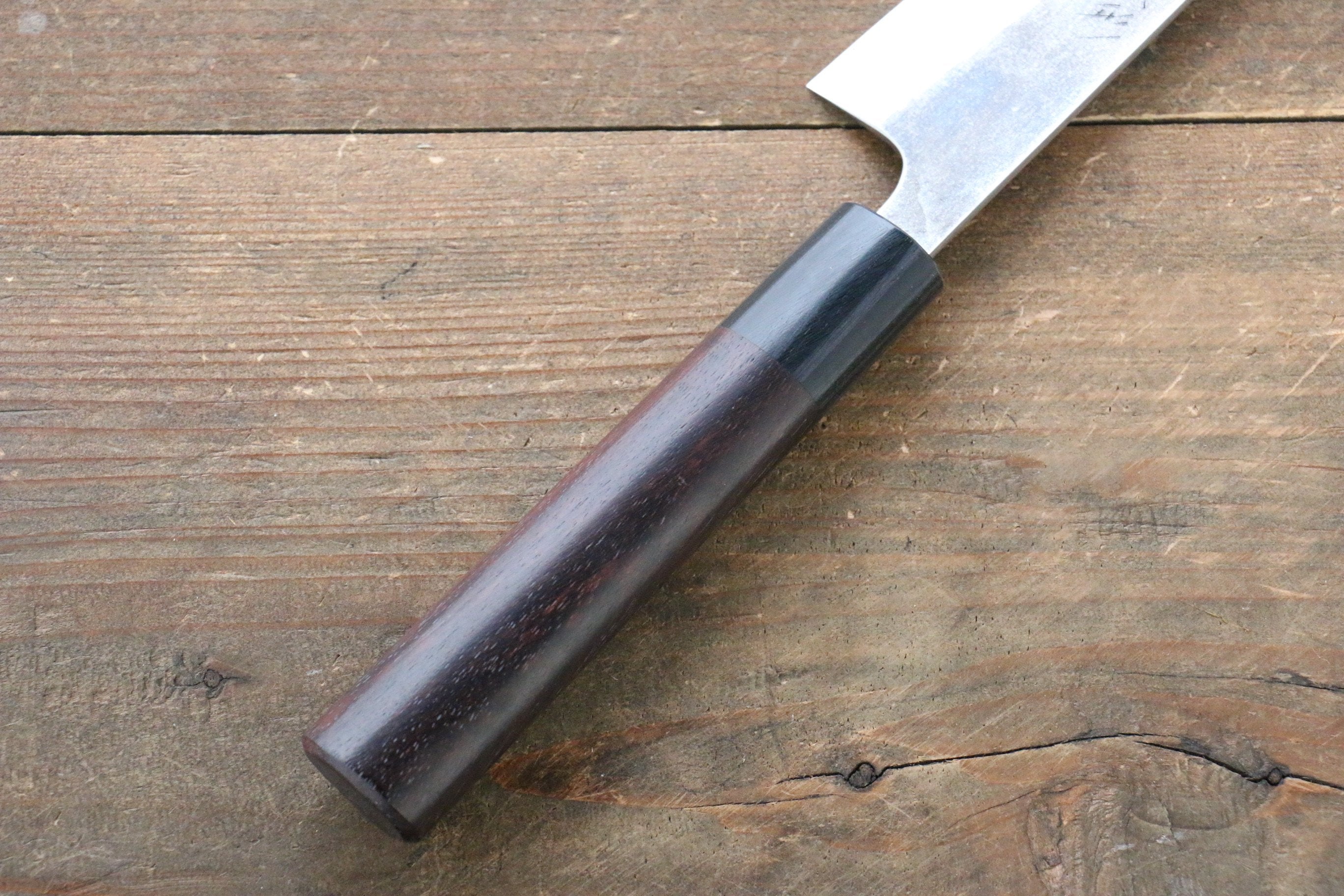 尾形 峻吾 SG2 黑打 多用途小刀 140mm 紫檀木 握把 - 清助刃物