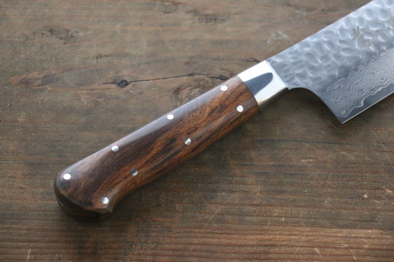堺 孝行 VG10 33層 大馬士革紋 菜切 160mm 沙漠鐵木（杉原型） 握把 - 清助刃物