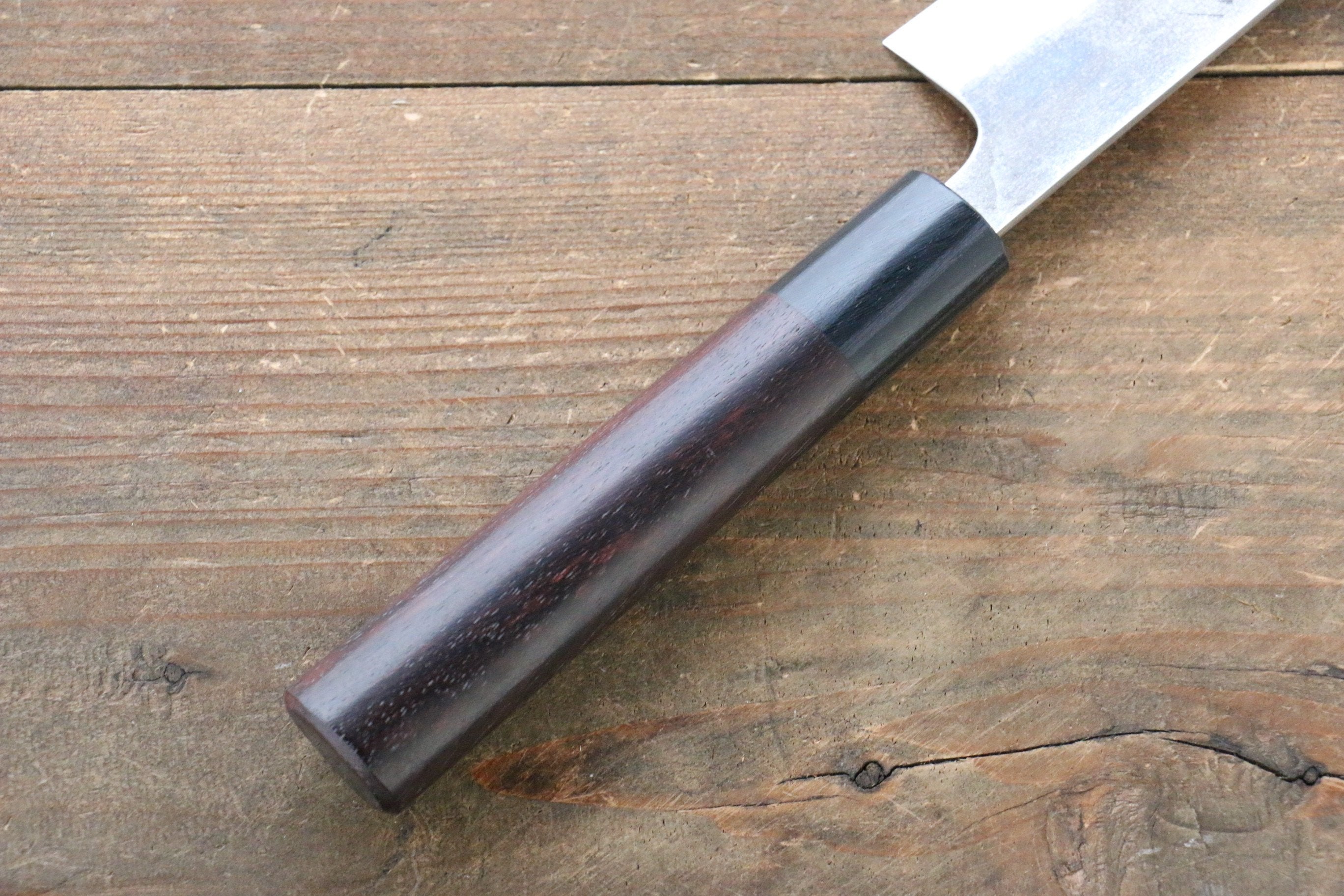 尾形 峻吾 SG2 黑打 多用途小刀 140mm 紫檀木 握把 - 清助刃物
