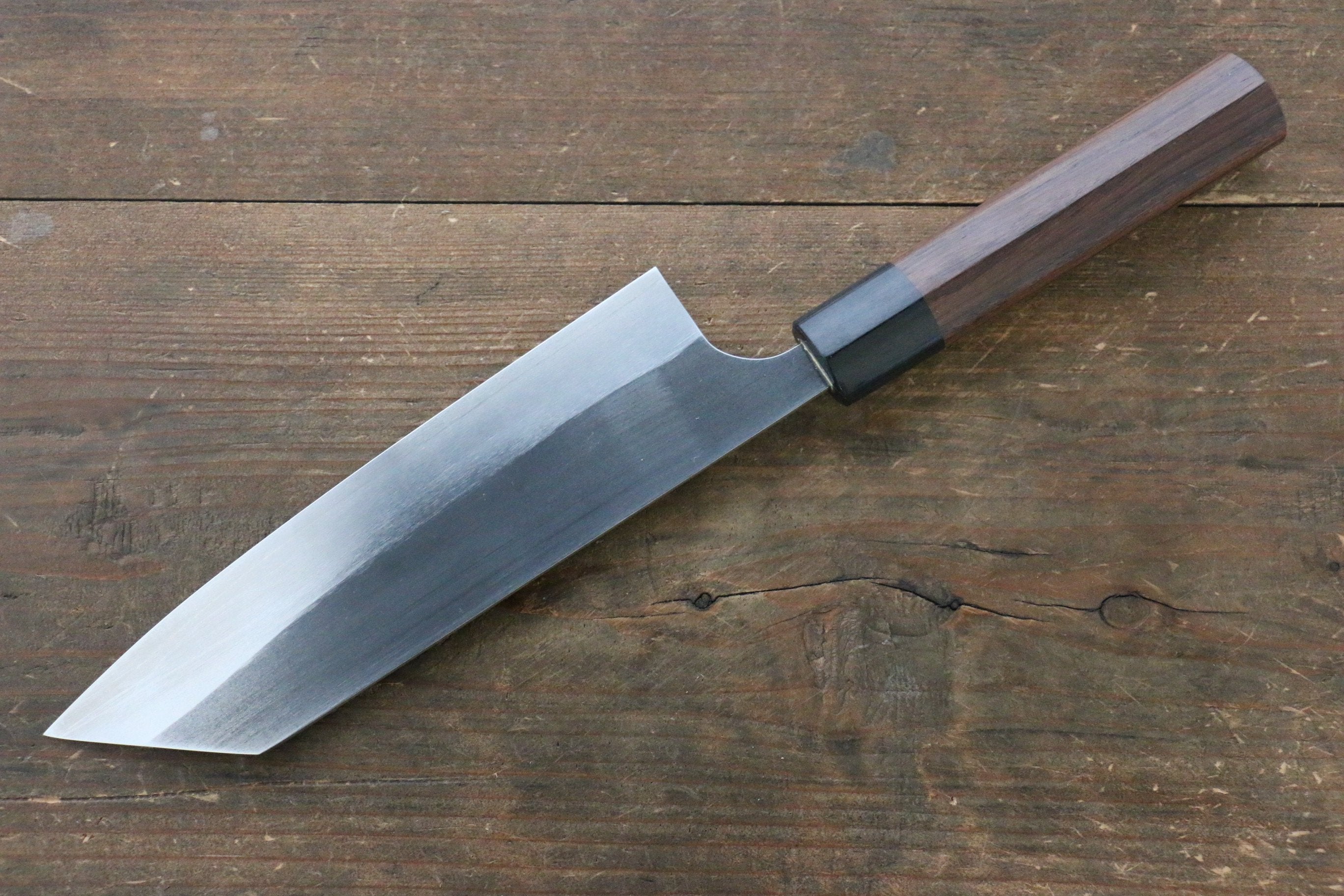 尾形 峻吾 SG2 黑打 黑打 文化刀 180mm 紫檀木 握把 - 清助刃物