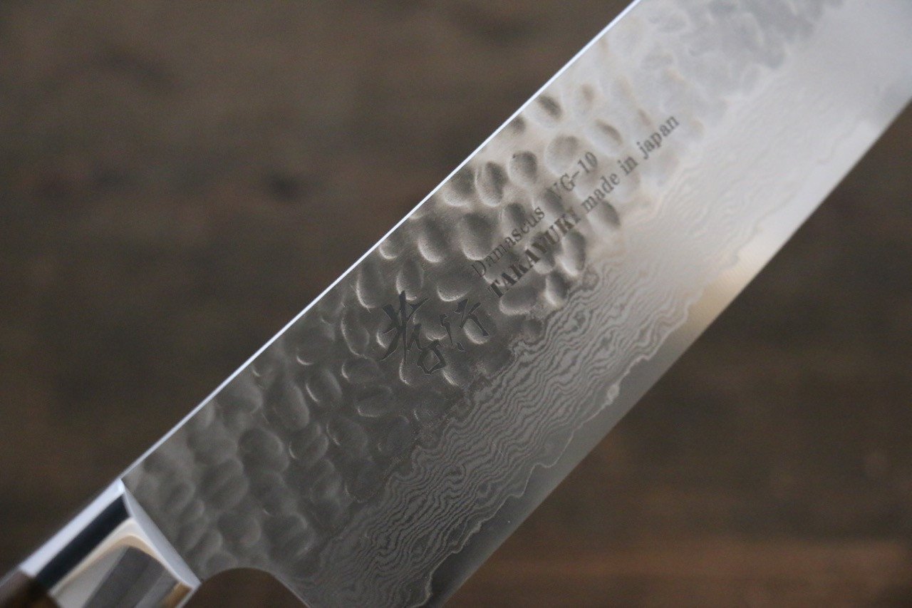 堺 孝行 VG10 33層 大馬士革紋 菜切 160mm 沙漠鐵木（杉原型） 握把 - 清助刃物