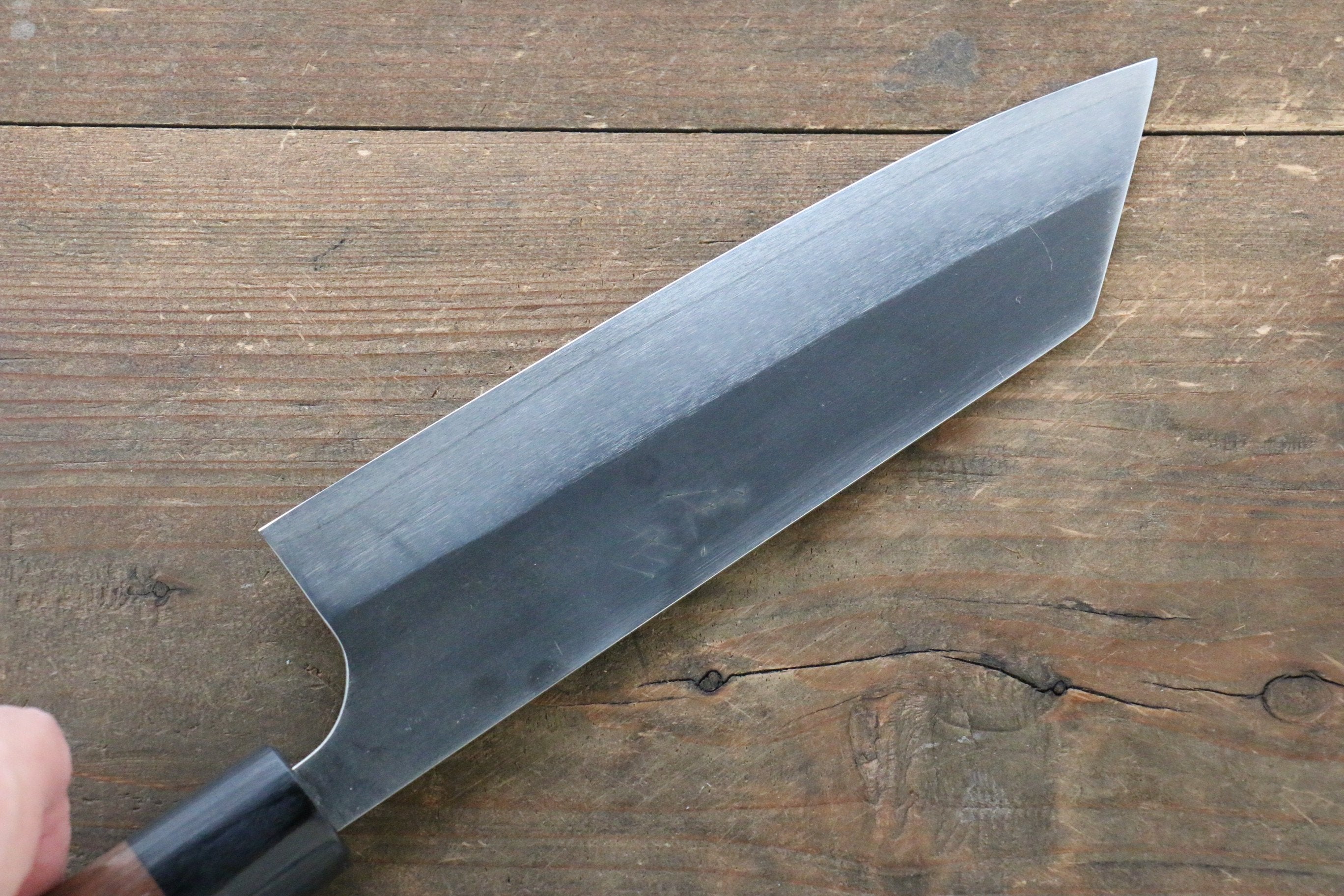 尾形 峻吾 SG2 黑打 黑打 文化刀 180mm 紫檀木 握把 - 清助刃物