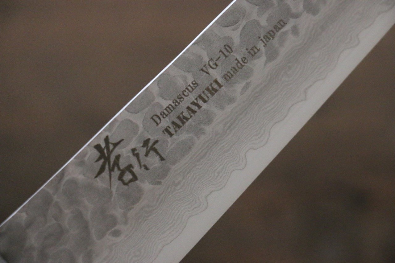 堺 孝行 VG10 33層 大馬士革紋 筋引 240mm 沙漠鐵木（杉原型） 握把 - 清助刃物
