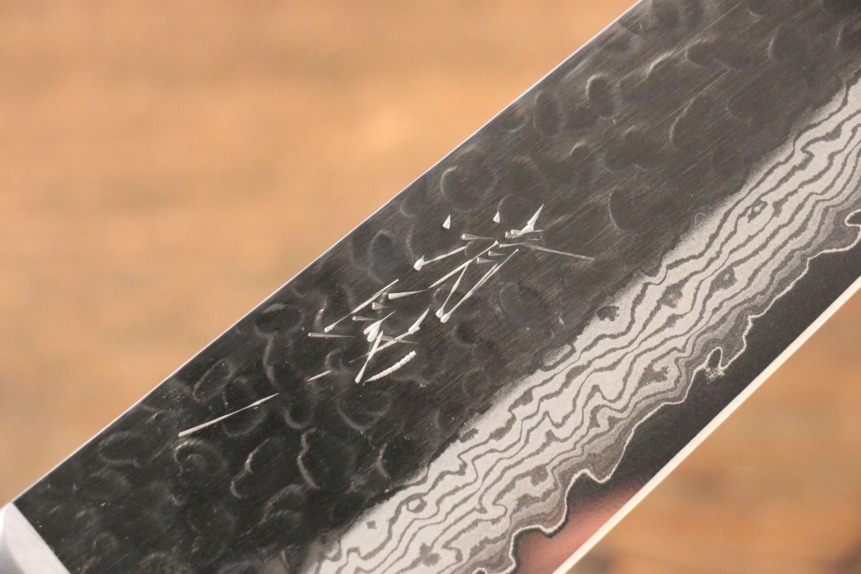 清助 VG10 17層 大馬士革紋 三德刀  180mm 合成木 握把 - 清助刃物
